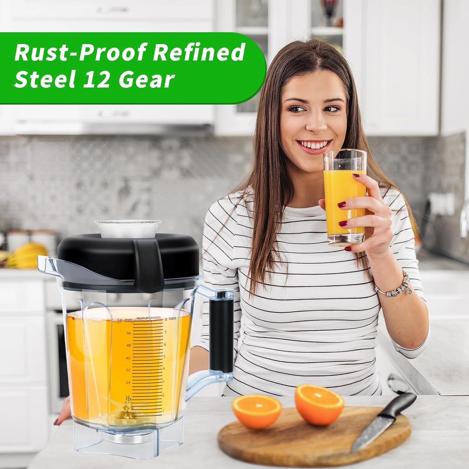 Contenedor de Reemplazo 64oz LEEPENK para Vitamix 7500 y Más