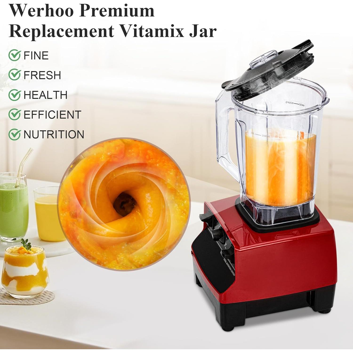 Jarra y Pisón para Licuadora Vitamix Werhoo 8 Tazas