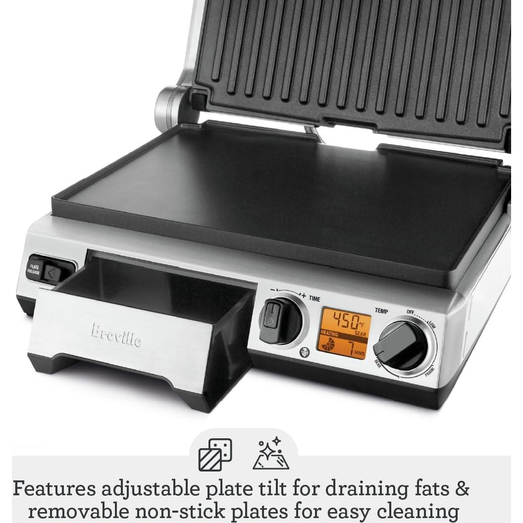 Parrilla Inteligente Breville BGR820XL Acero Inoxidable 1800W