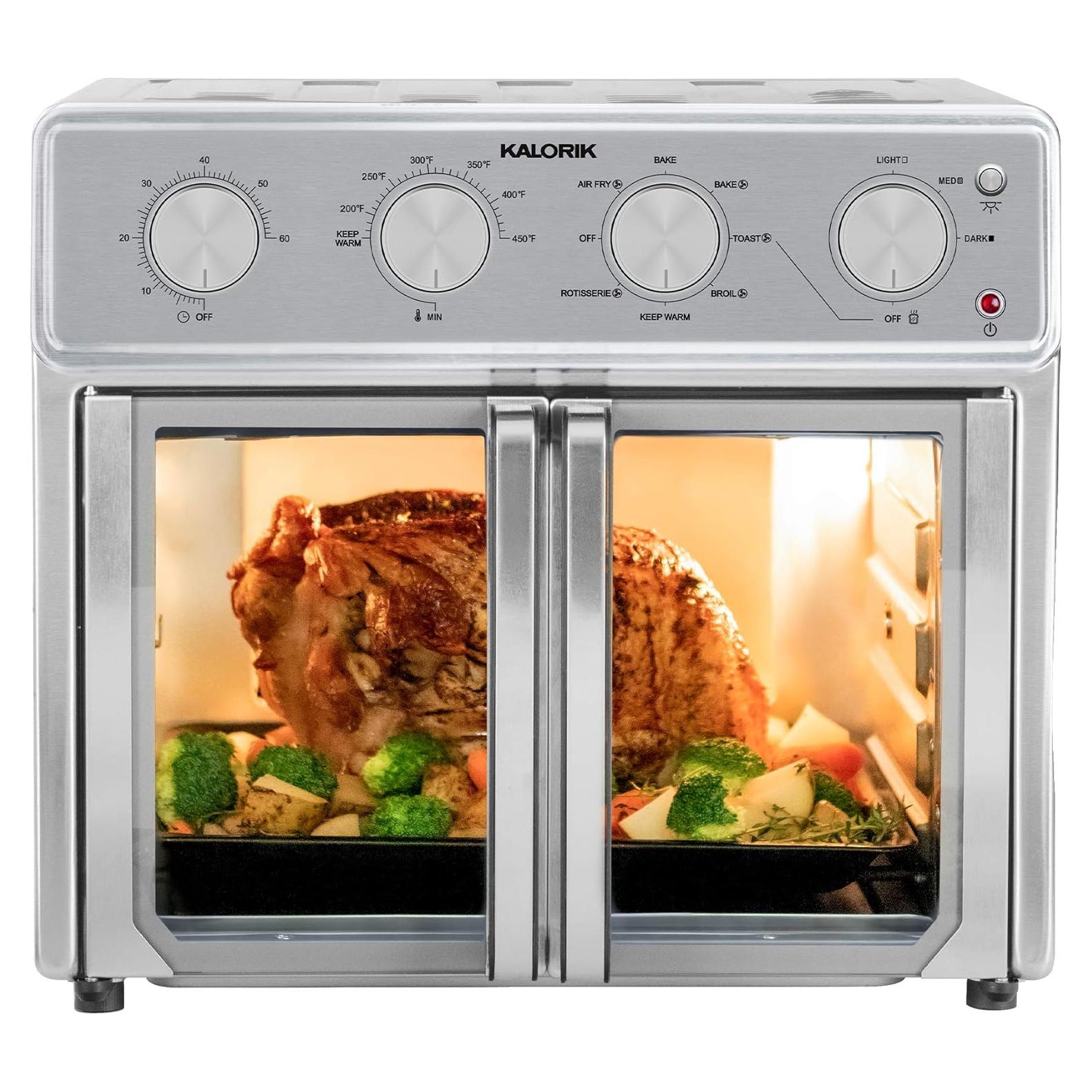 Horno de Aire Kalorik MAXX 26 Cuartos 9 en 1 Acero Inoxidable