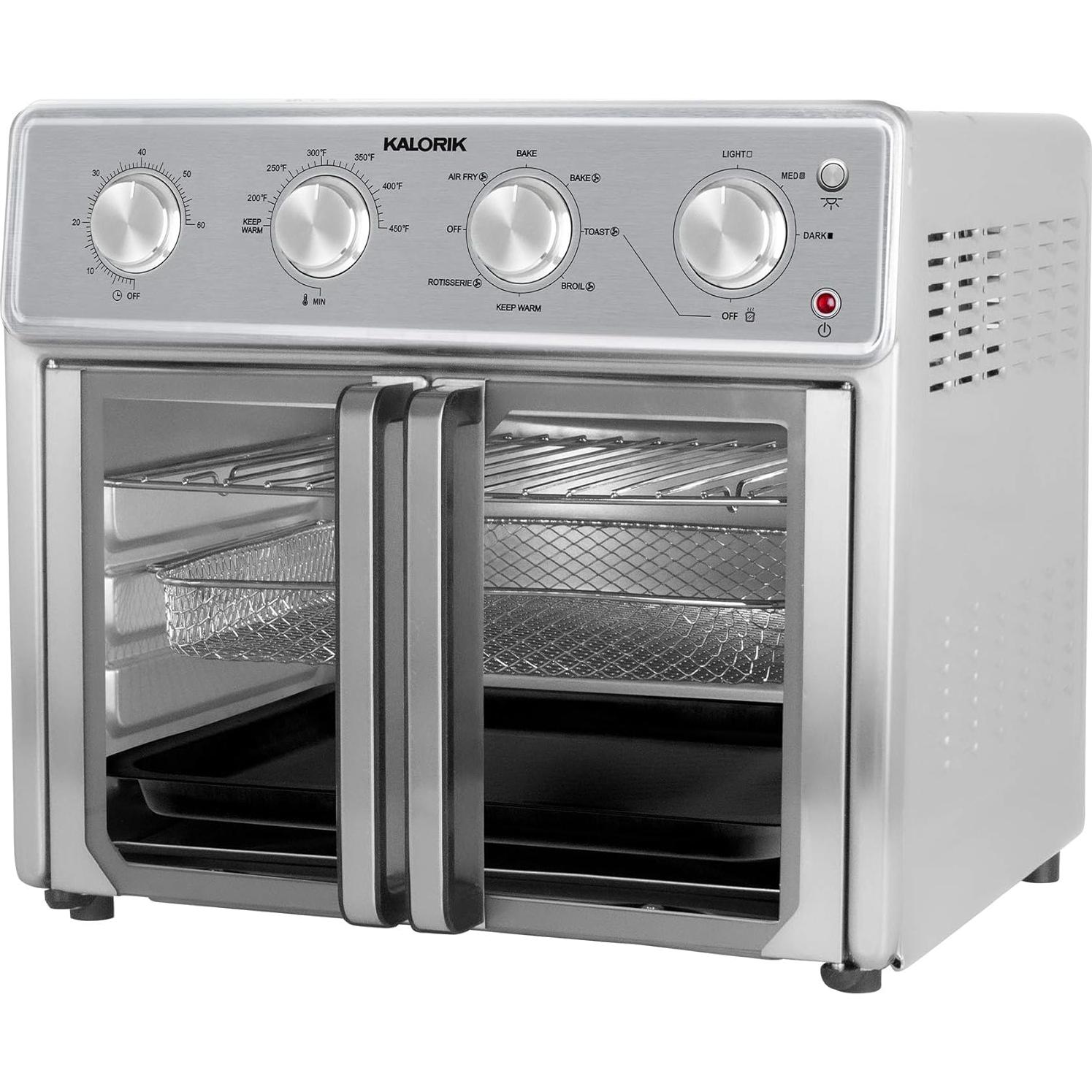 Horno de Aire Kalorik MAXX 26 Cuartos 9 en 1 Acero Inoxidable