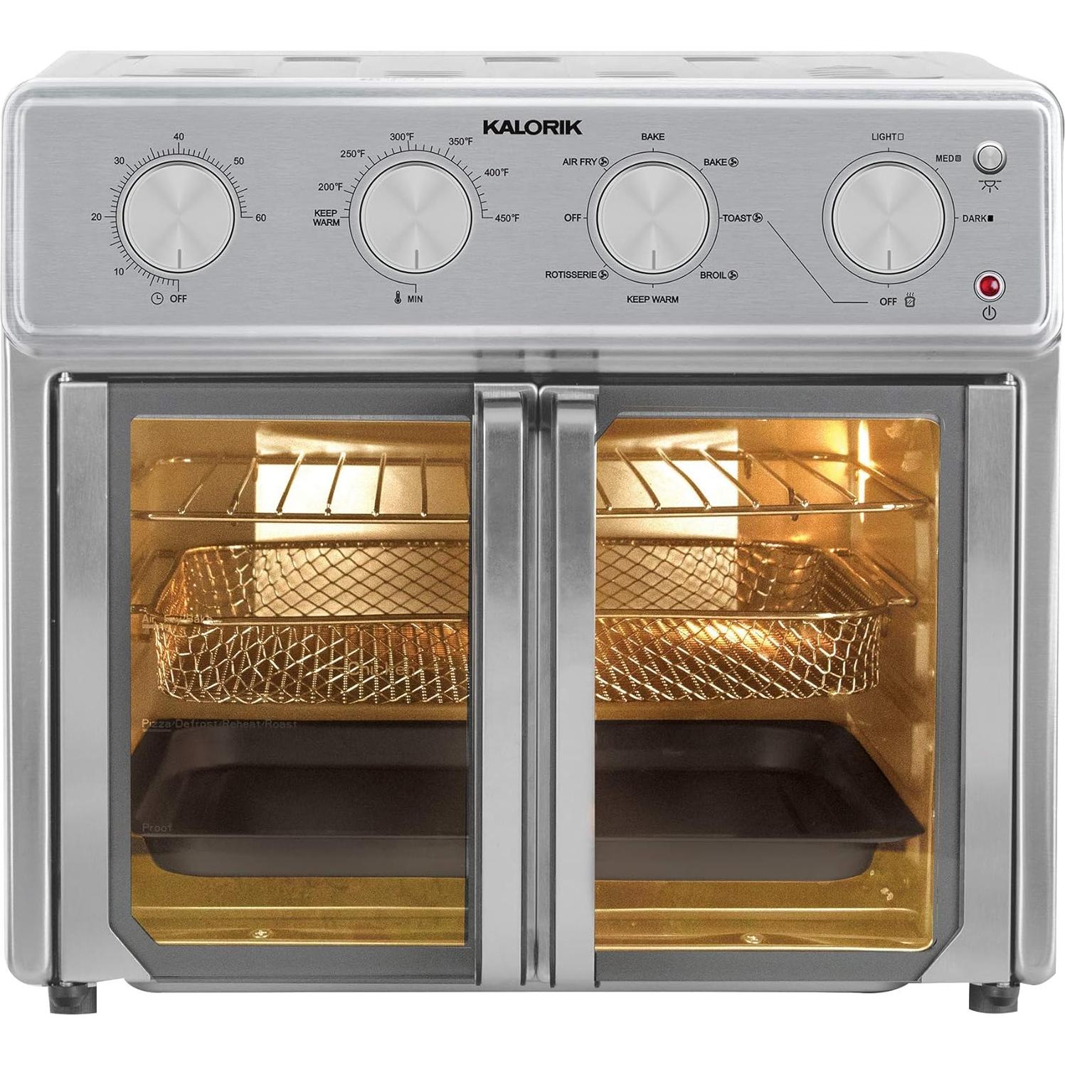 Horno de Aire Kalorik MAXX 26 Cuartos 9 en 1 Acero Inoxidable
