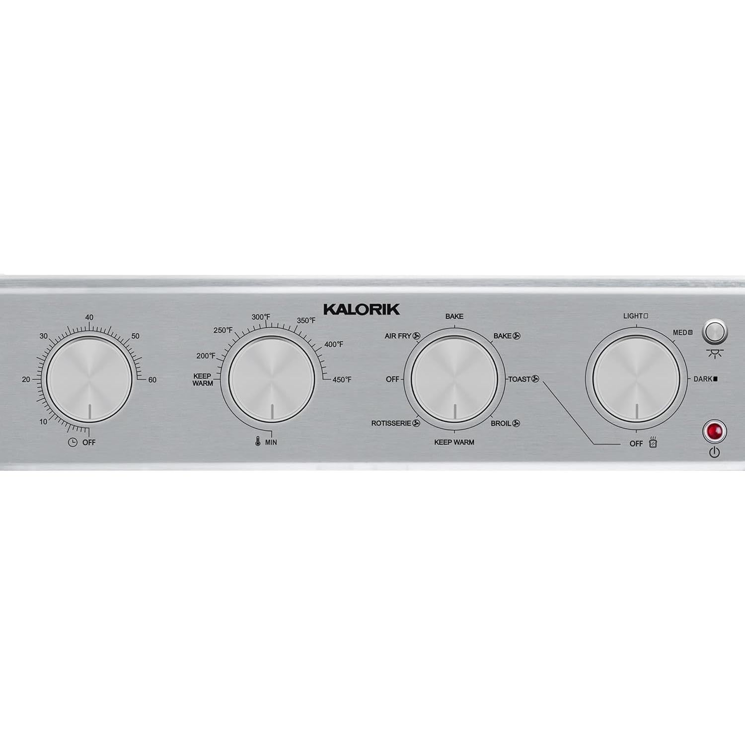 Horno de Aire Kalorik MAXX 26 Cuartos 9 en 1 Acero Inoxidable