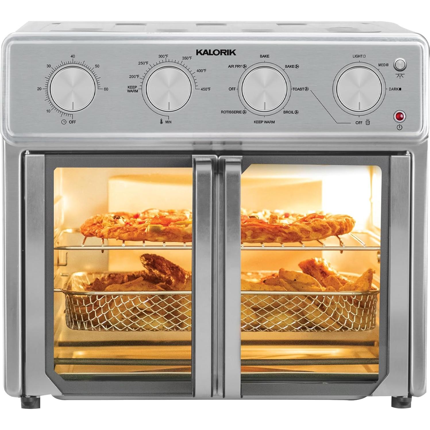 Horno de Aire Kalorik MAXX 26 Cuartos 9 en 1 Acero Inoxidable