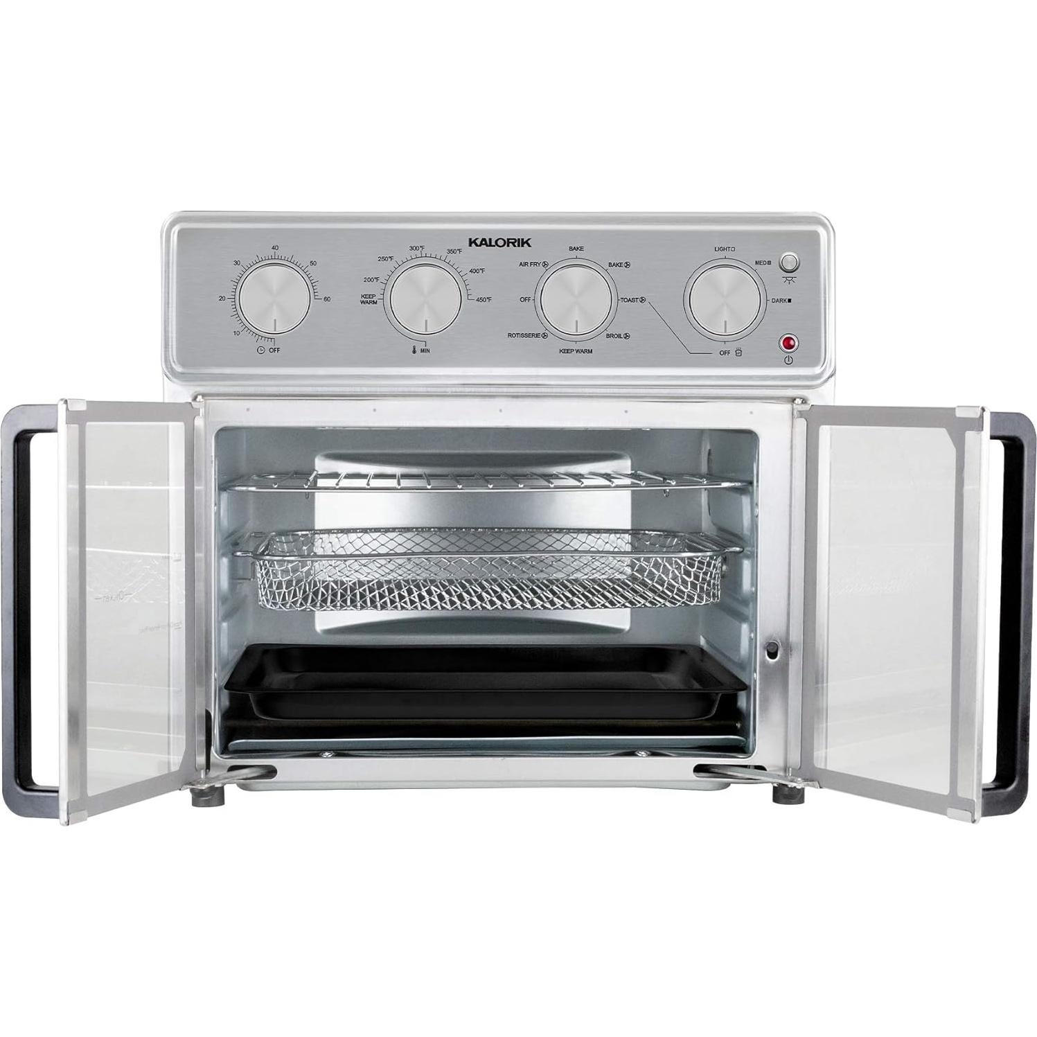 Horno de Aire Kalorik MAXX 26 Cuartos 9 en 1 Acero Inoxidable