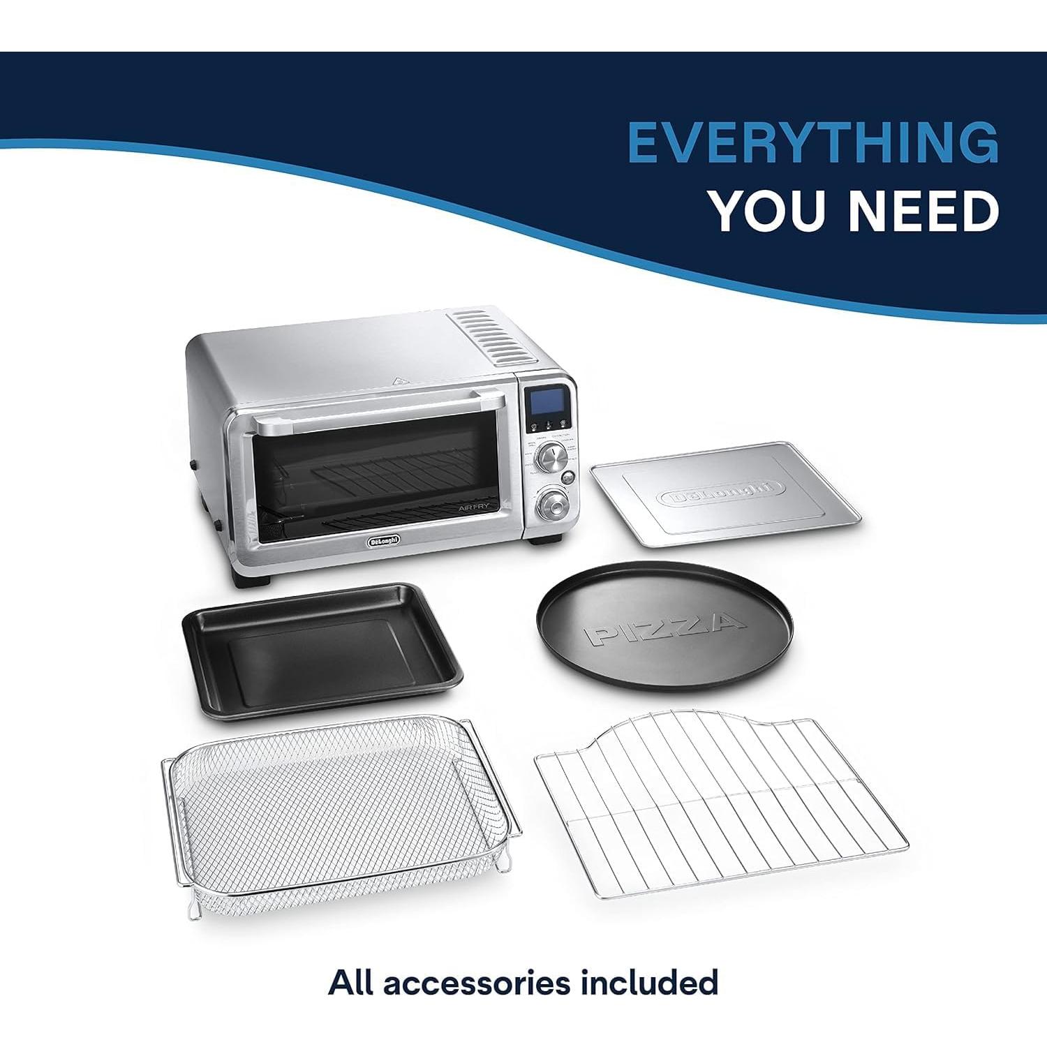 Horno de Aire De'Longhi Livenza 24L 10 en 1 Acero Inoxidable