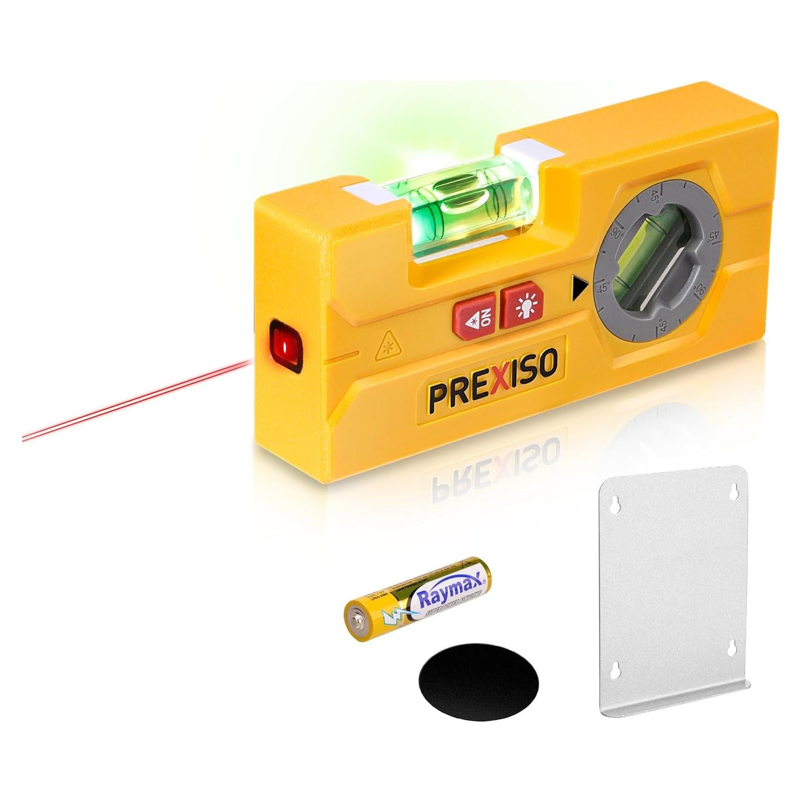 Nivel Láser PREXISO P1P3M 2-en-1 con Luz LED y 30 pies