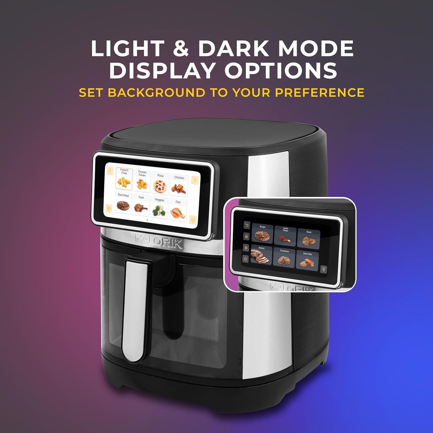 Freidora de Aire Kalorik VIVID TOUCH 5 Cuartos 1500W Táctil