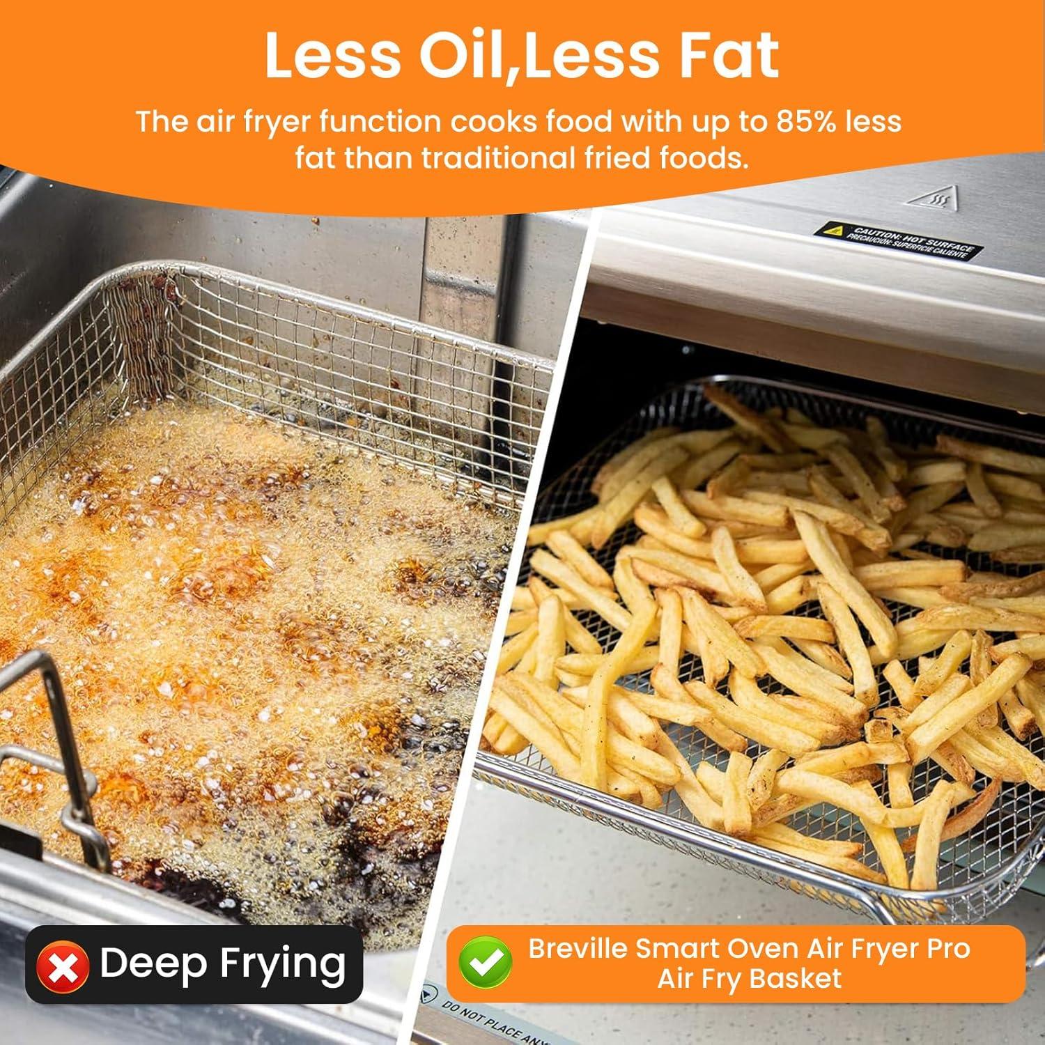 Cesta de Malla de Acero Inoxidable COWHERDING para Freidora de Aire Breville