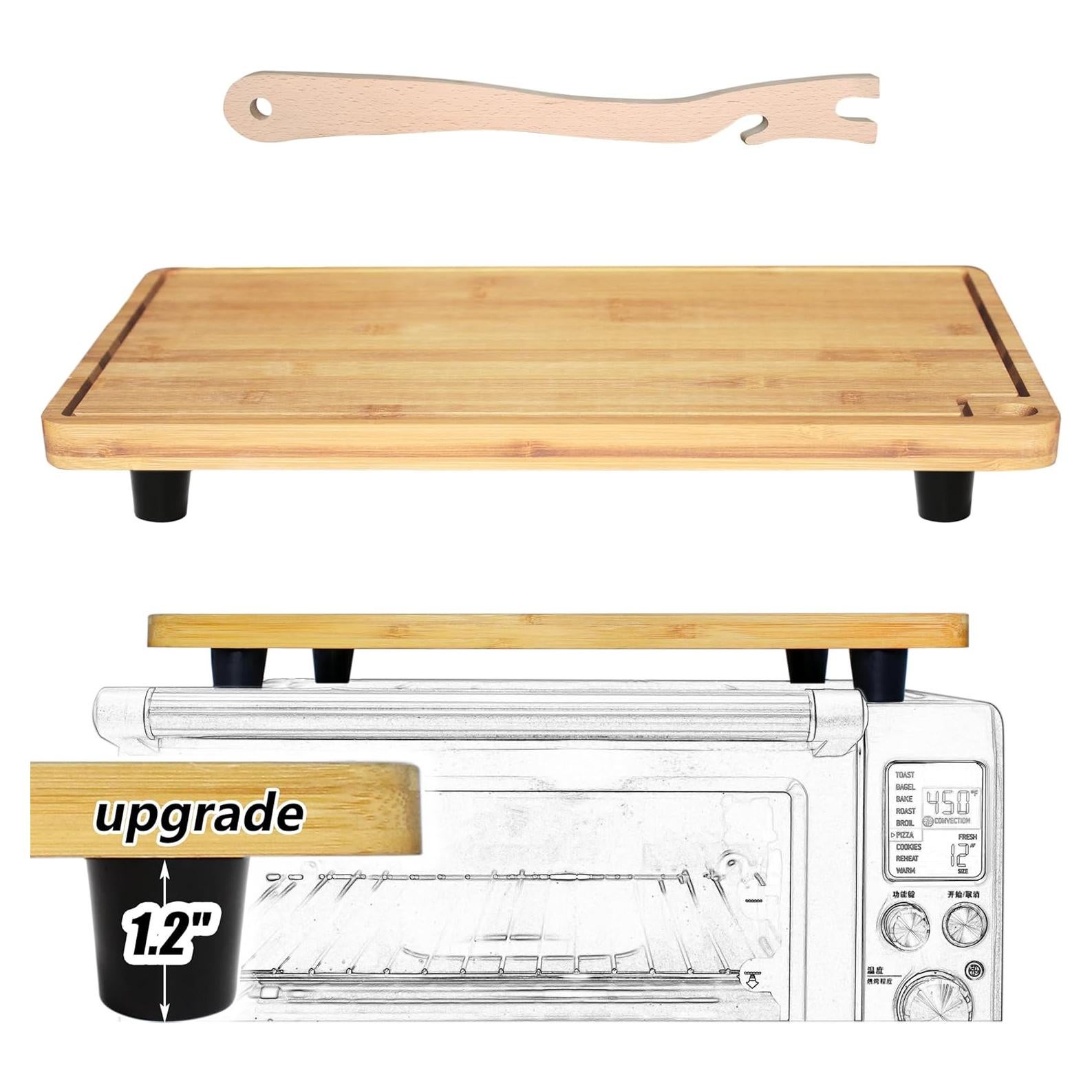 Tabla de Cortar de Bambú Ansoon para Horno Tostador 45.2x27.6cm