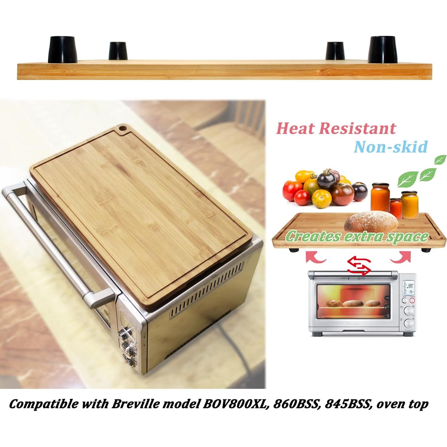 Tabla de Cortar de Bambú Ansoon para Horno Tostador 45.2x27.6cm