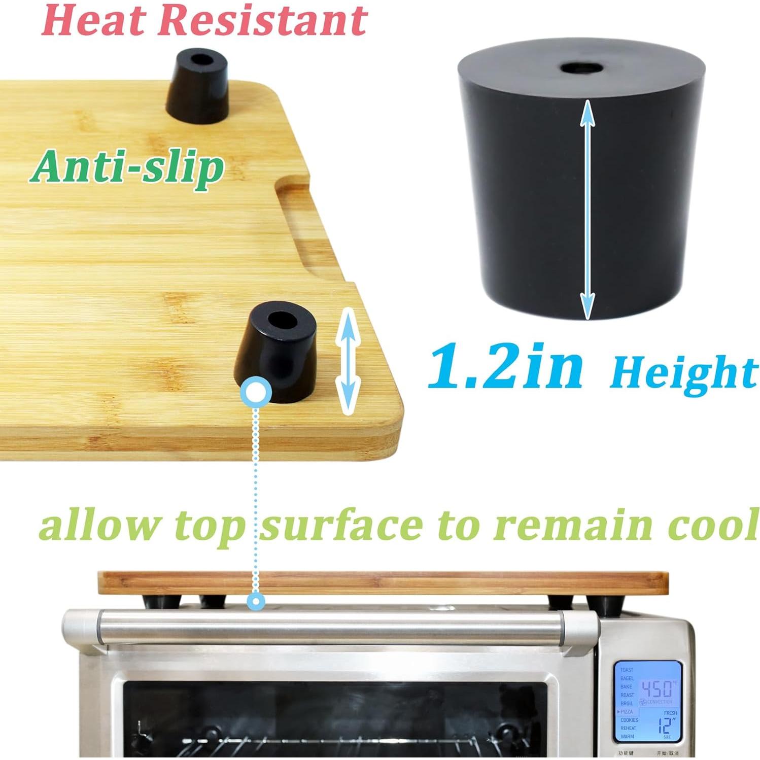 Tabla de Cortar de Bambú Ansoon para Horno Tostador 45.2x27.6cm