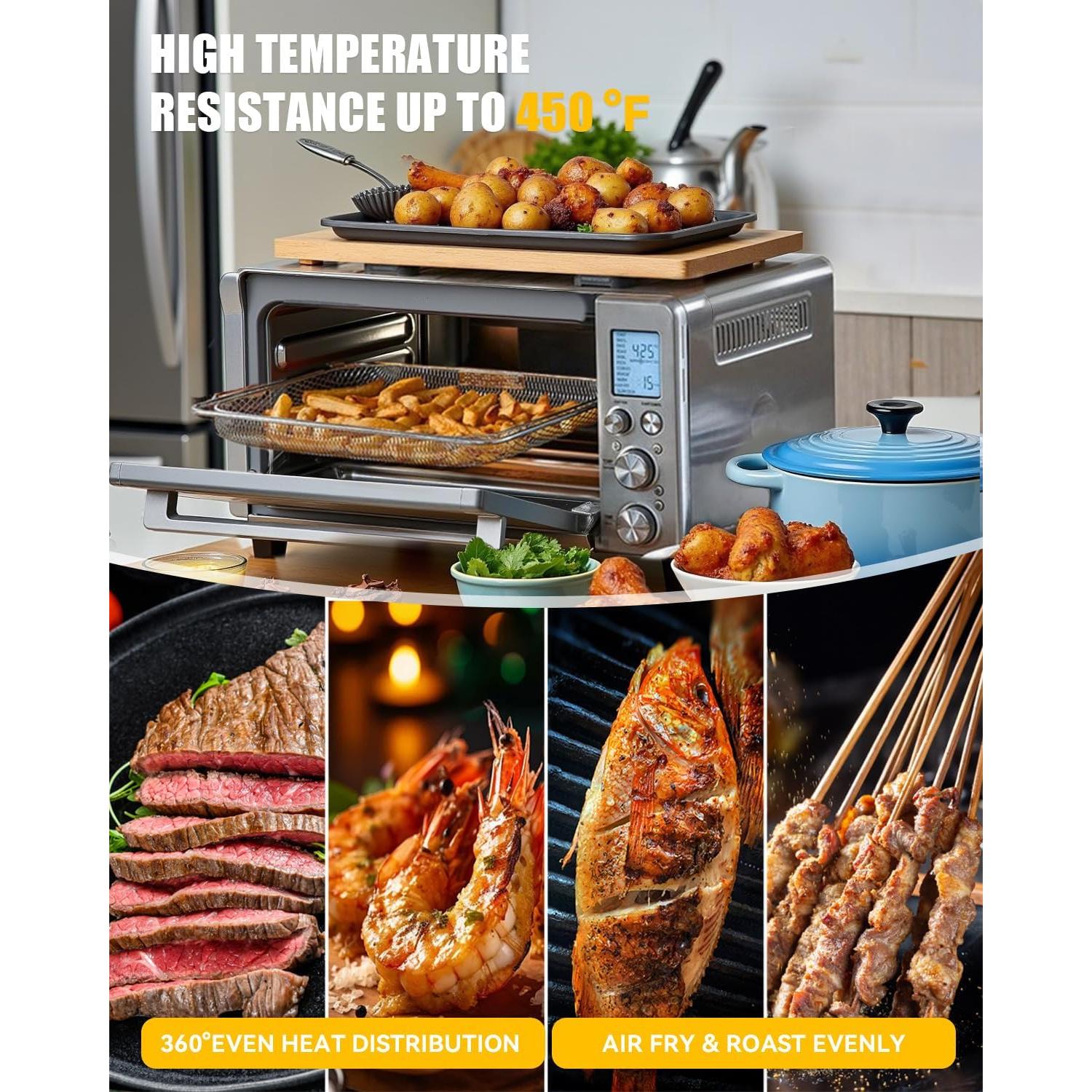 Cestas de Malla para Freír al Aire MMH 3PCs Acero Inoxidable