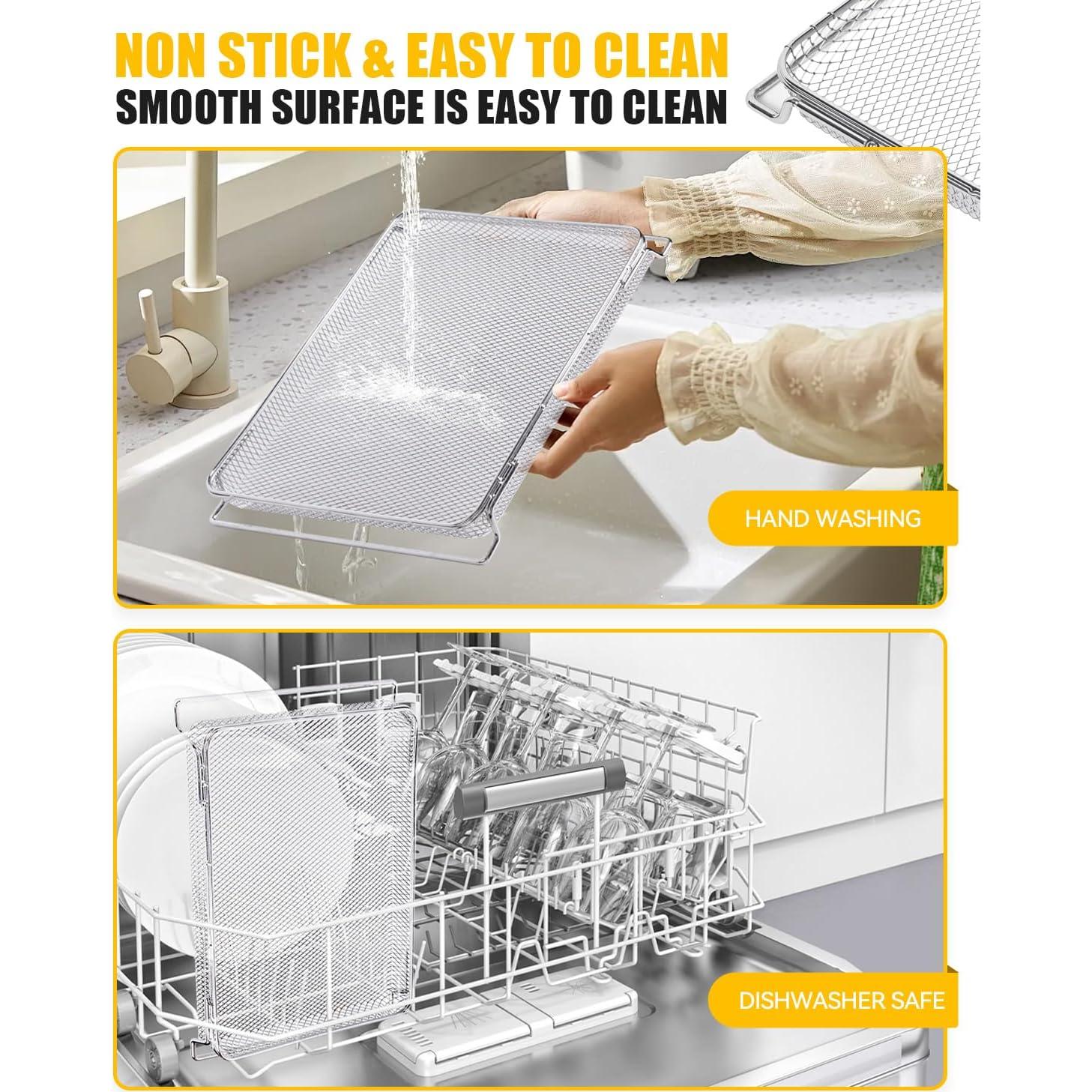 Cestas de Malla para Freír al Aire MMH 3PCs Acero Inoxidable