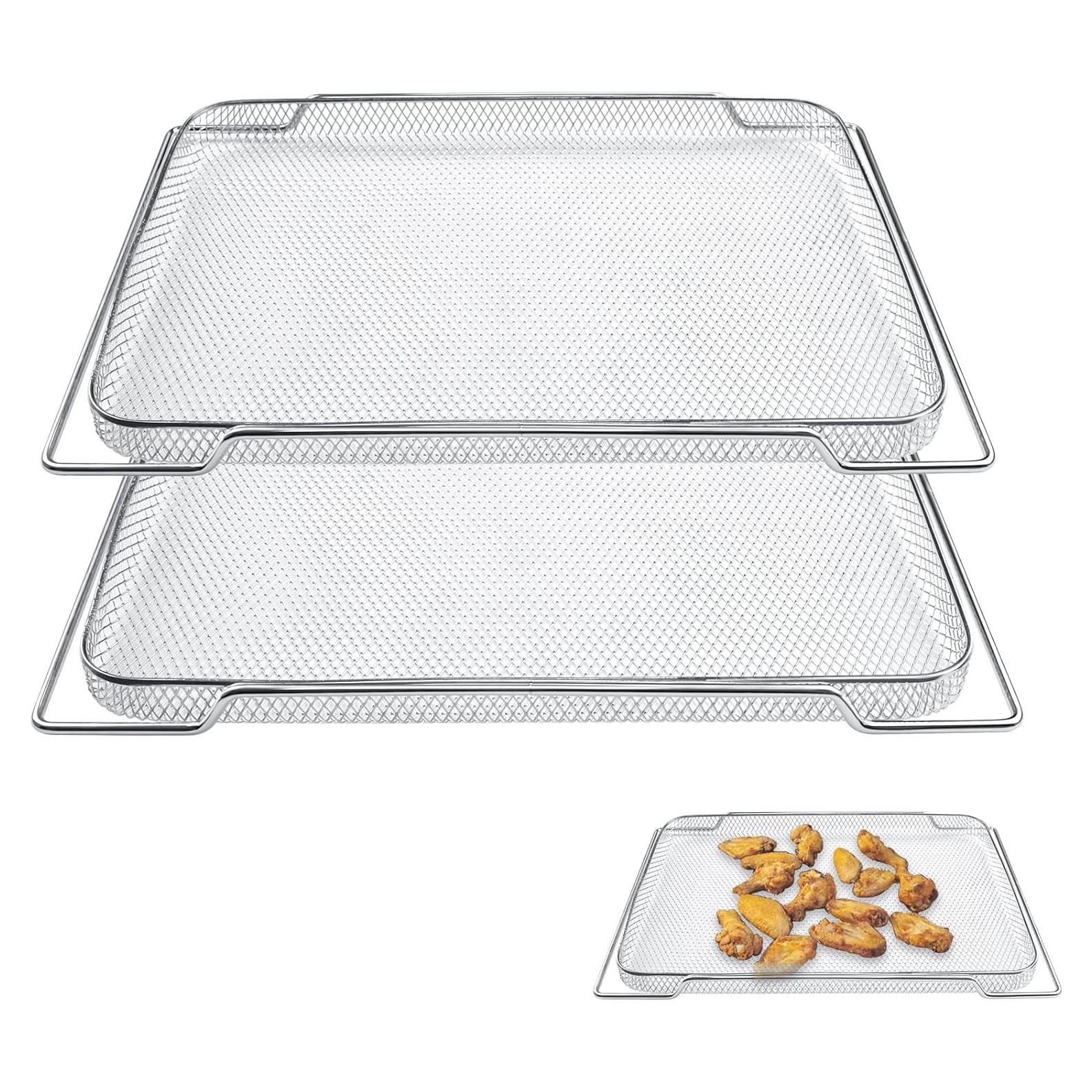 Cesta de Reemplazo para Freidora de Aire Breville BOV900/BOV950, Acero Inoxidable, 2 Pcs