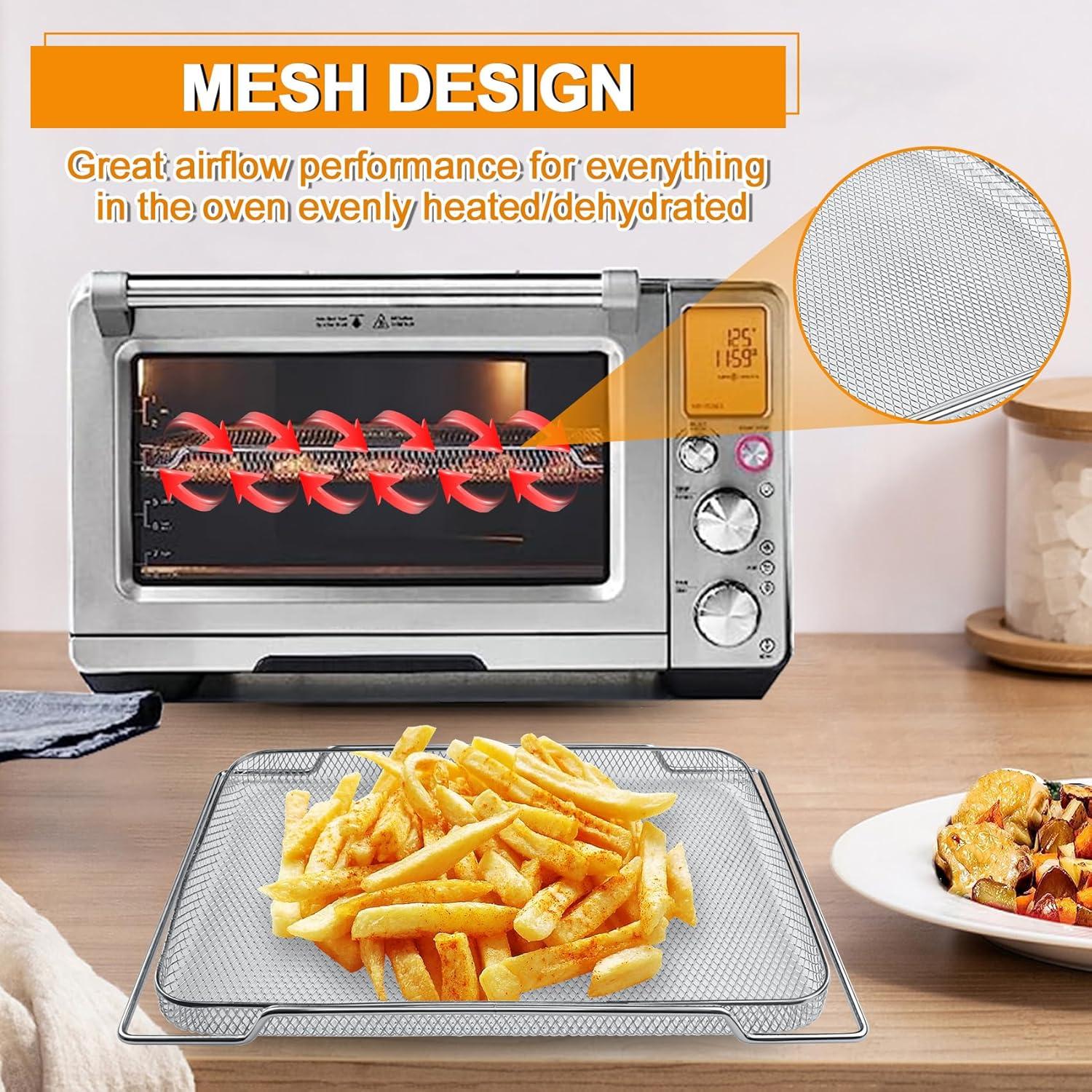 Cesta de Reemplazo para Freidora de Aire Breville BOV900/BOV950, Acero Inoxidable, 2 Pcs