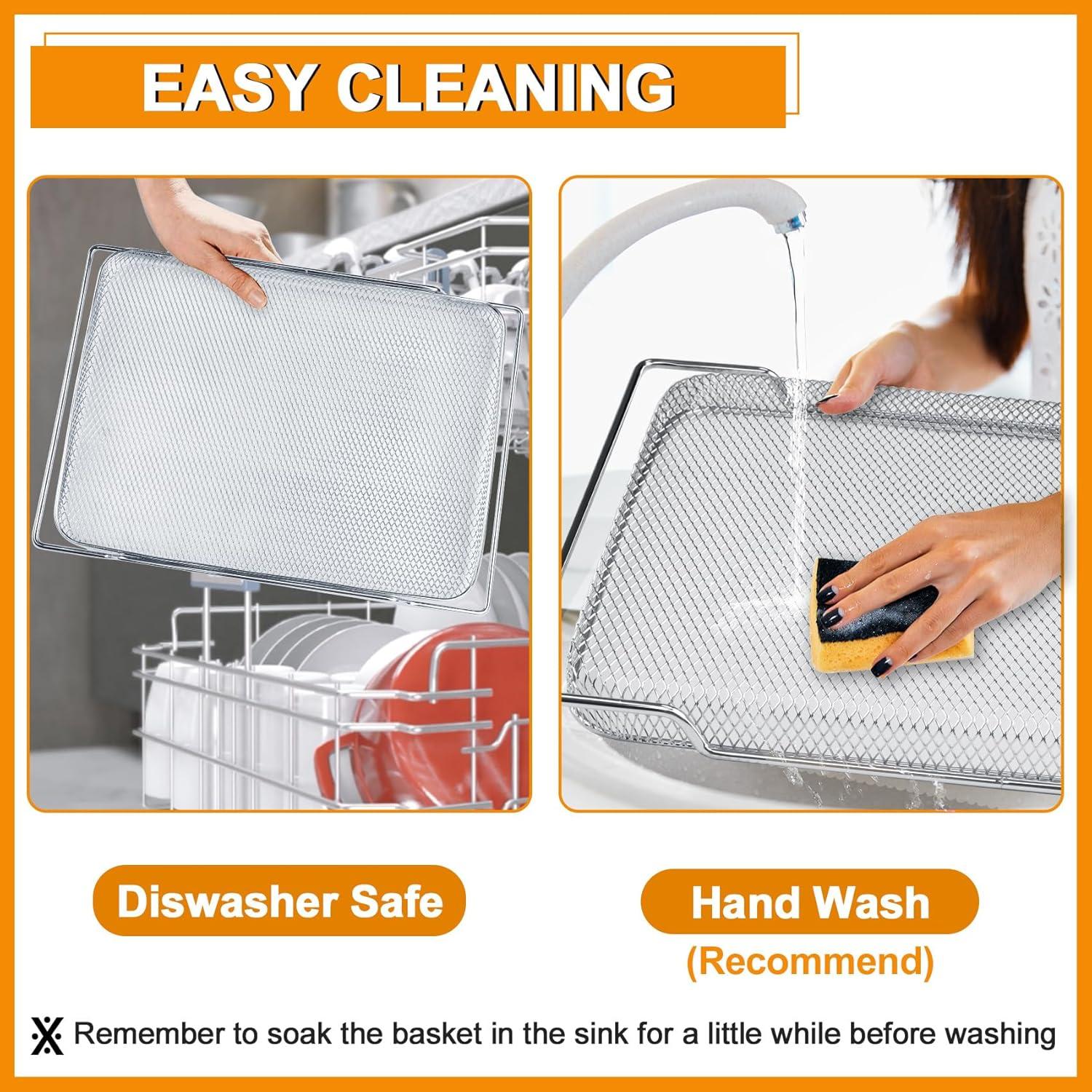 Cesta de Reemplazo para Freidora de Aire Breville BOV900/BOV950, Acero Inoxidable, 2 Pcs