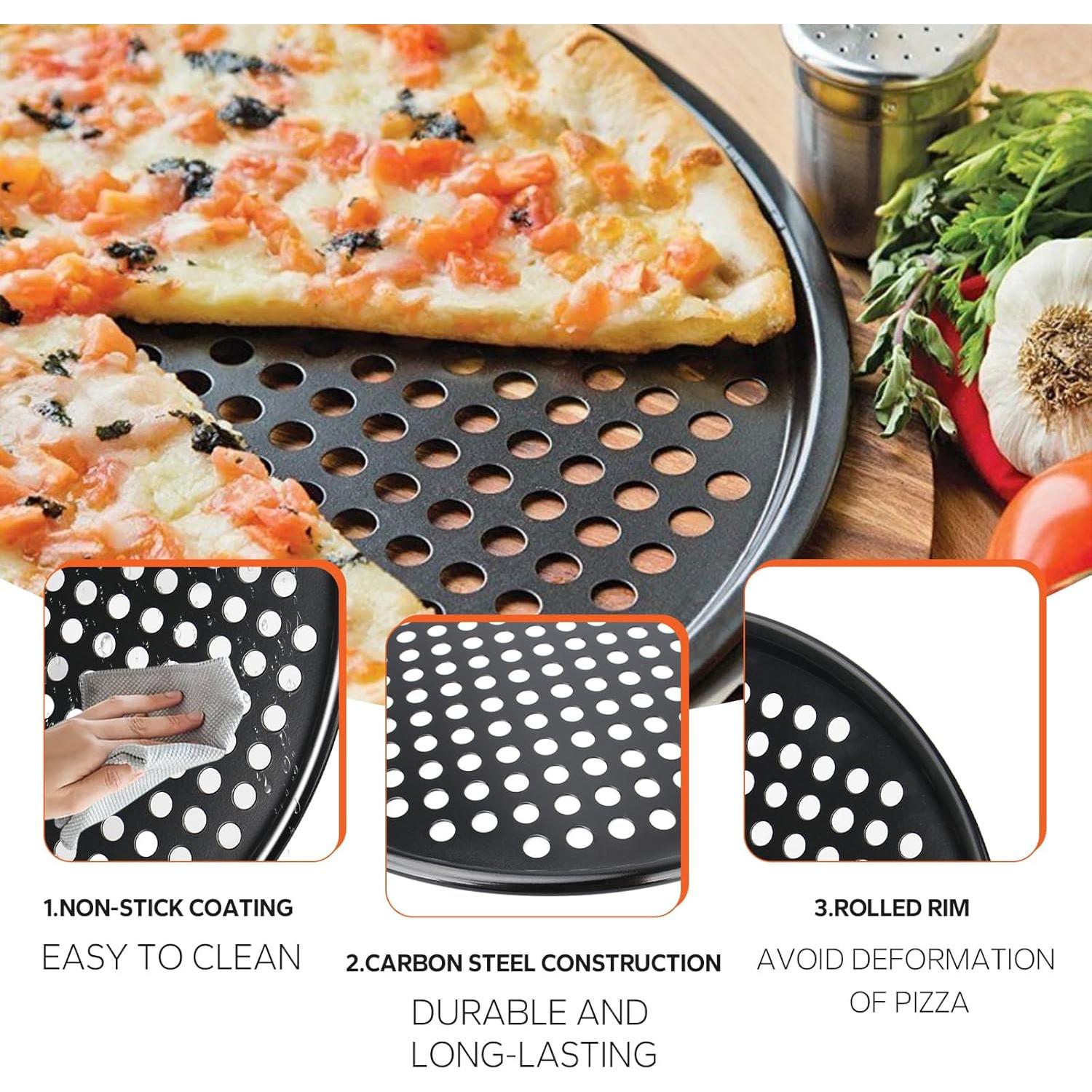 Sartén para Pizza Antiadherente 33 cm Pulems - Compatible Breville