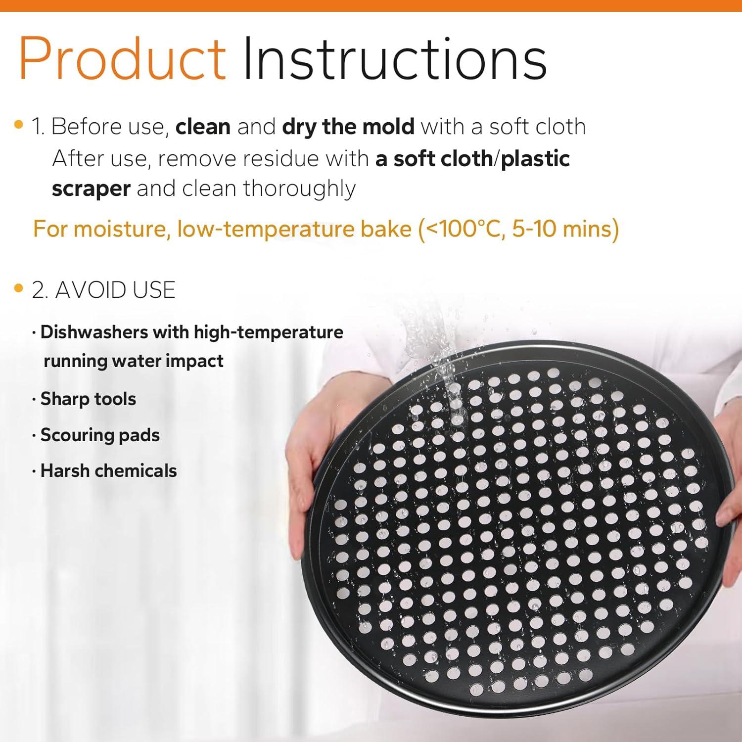 Sartén para Pizza Antiadherente 33 cm Pulems - Compatible Breville