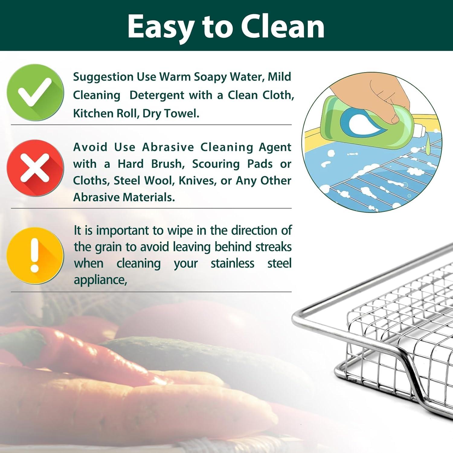 Cesta de Freidora de Aire Breville BOV900 Acero Inoxidable 3 Pcs