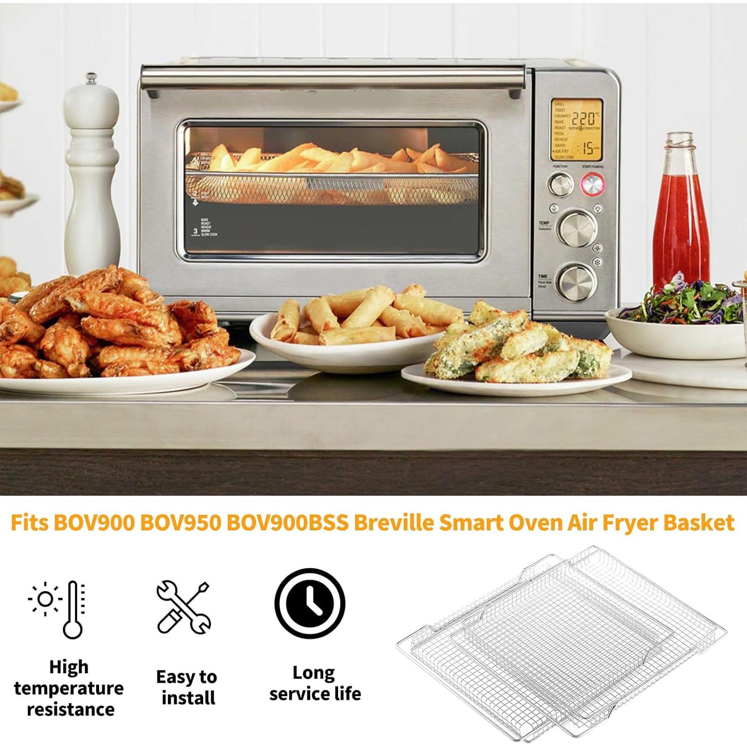 Cesta de Freidora de Aire Allstare 2 Pcs Acero Inoxidable 42x29.7 cm