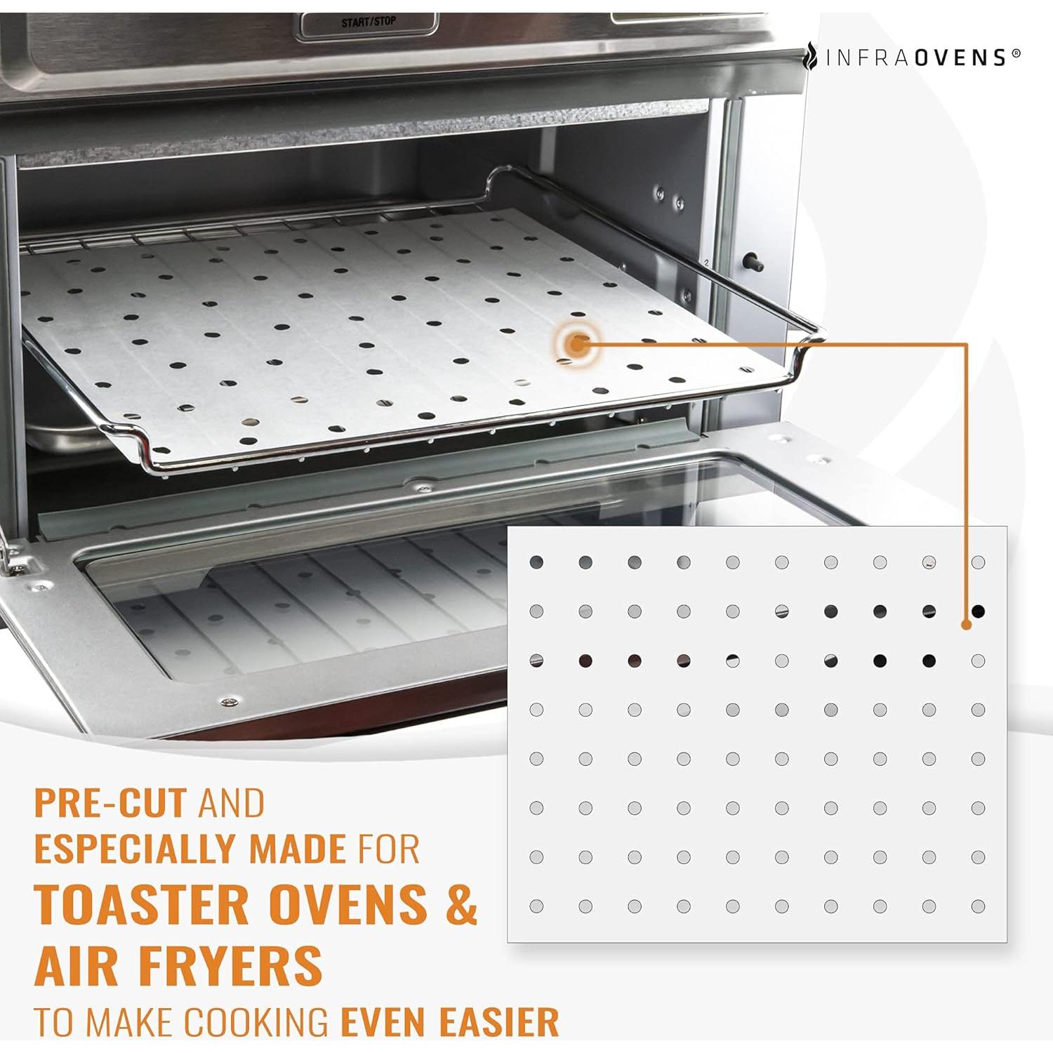 Hojas de Papel Pergamino Perforadas INFRAOVENS 25.4x30.5cm 100 Unidades