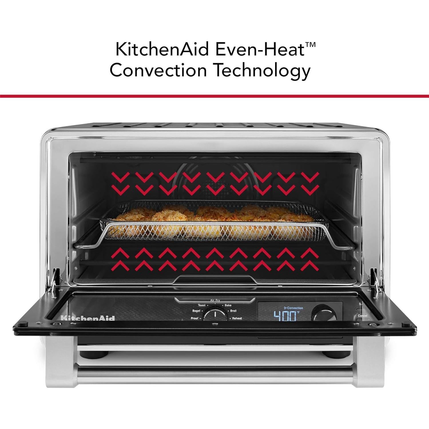 Horno de Encimera Digital KitchenAid KCO128BM 21L con Aire Frito