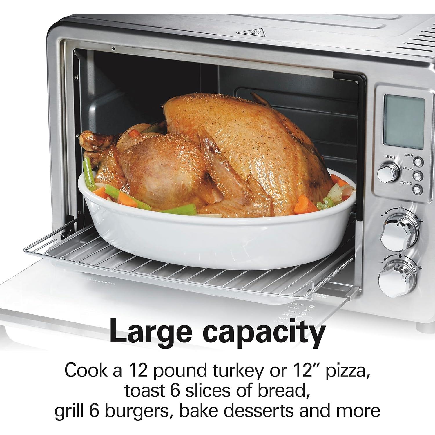 Horno Tostador Hamilton Beach 6-en-1 Acero Inoxidable 24.9L