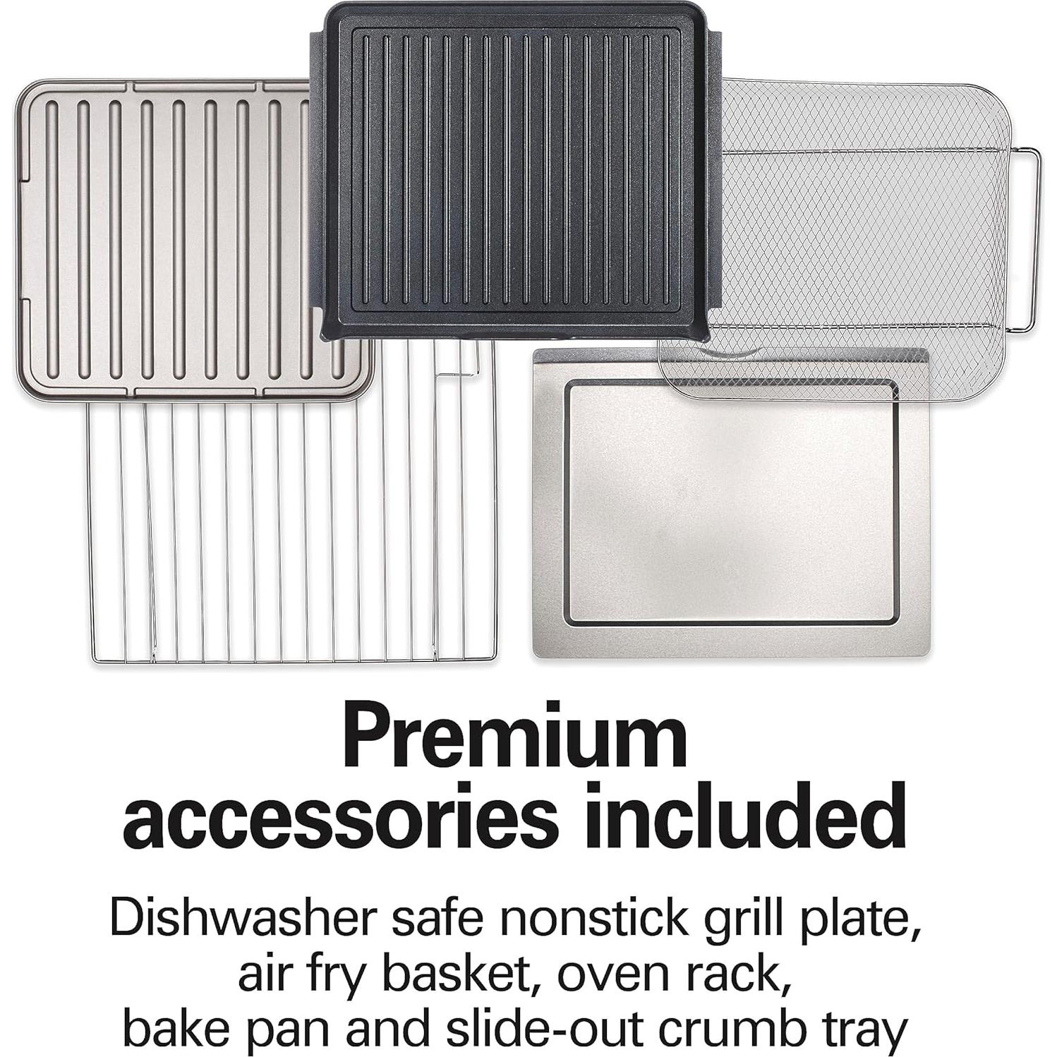 Horno Tostador Hamilton Beach 6-en-1 Acero Inoxidable 24.9L