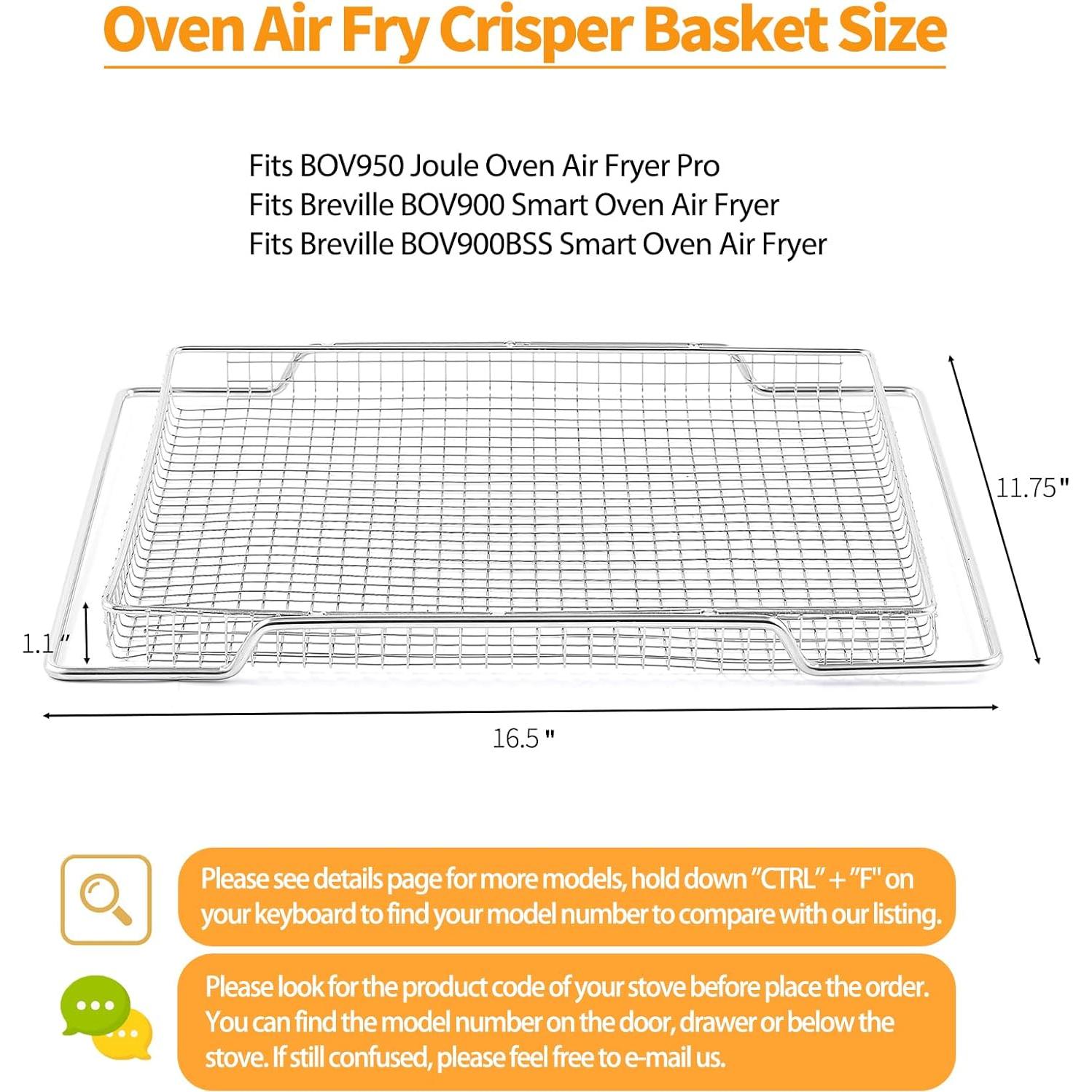 Cesta de Freidora de Aire Atgestore BOV900BSS 41.91x29.85cm Acero Inox