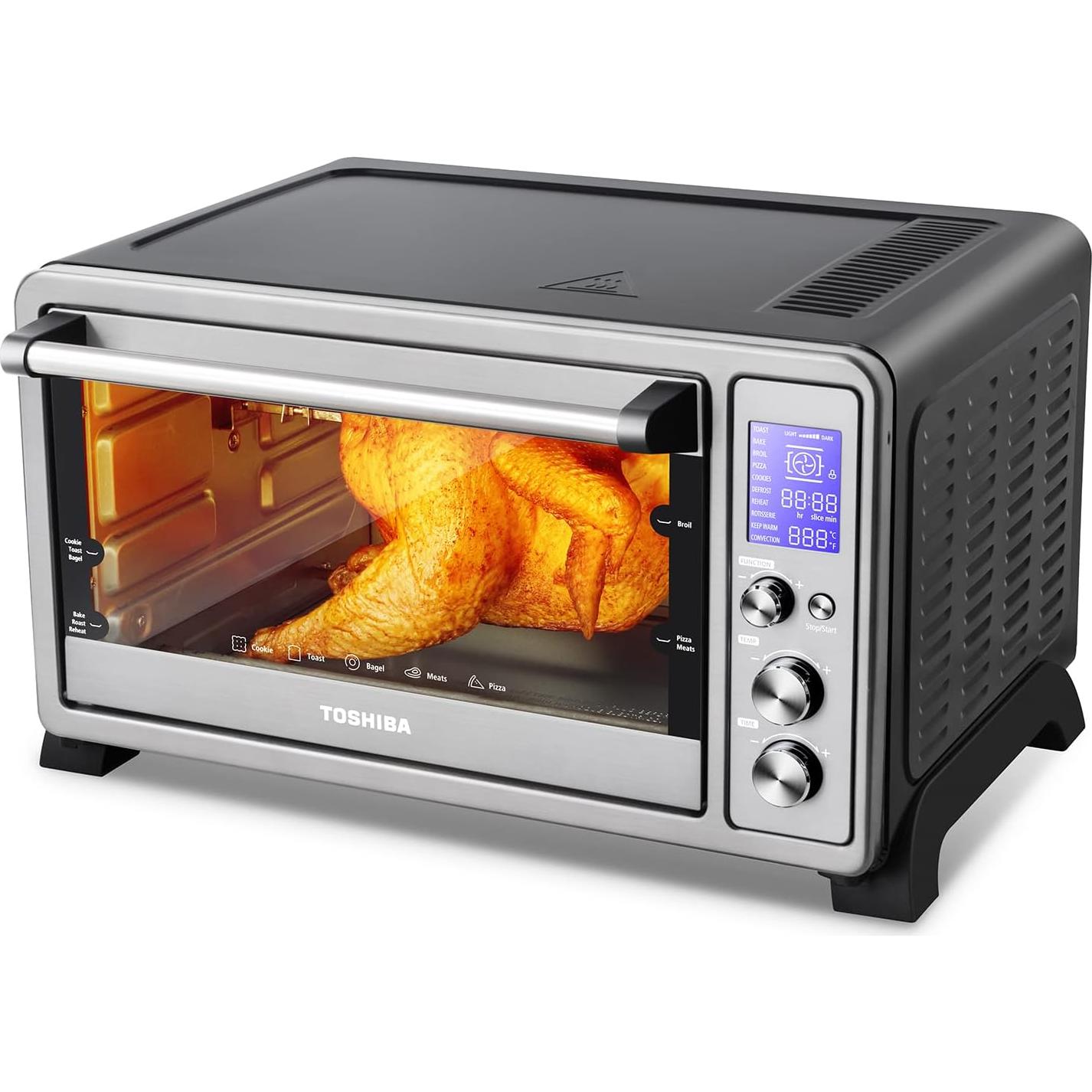 Horno Tostador de Convección TOSHIBA AC25CEW-SS 25L 10 en 1