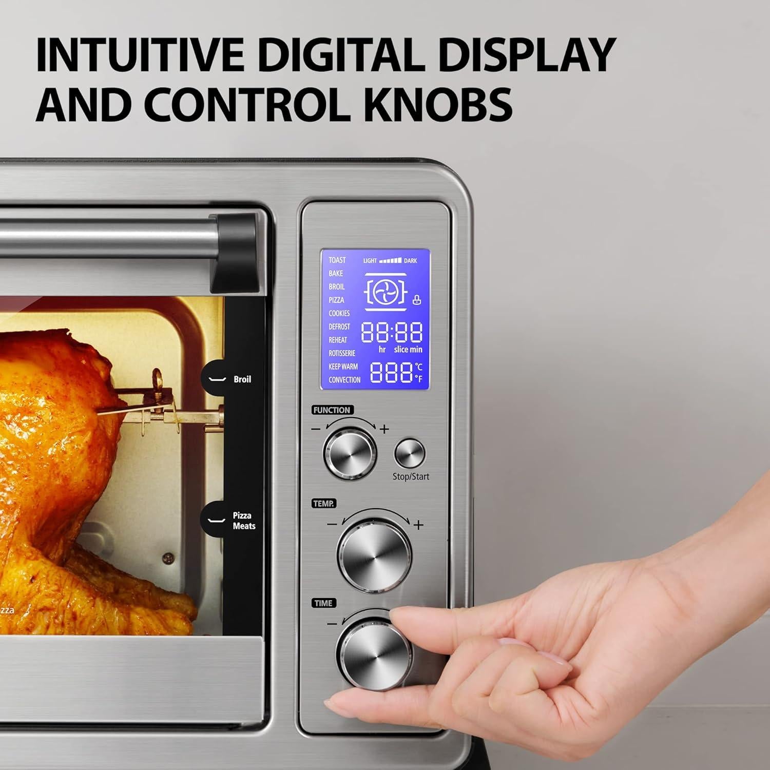 Horno Tostador de Convección TOSHIBA AC25CEW-SS 25L 10 en 1