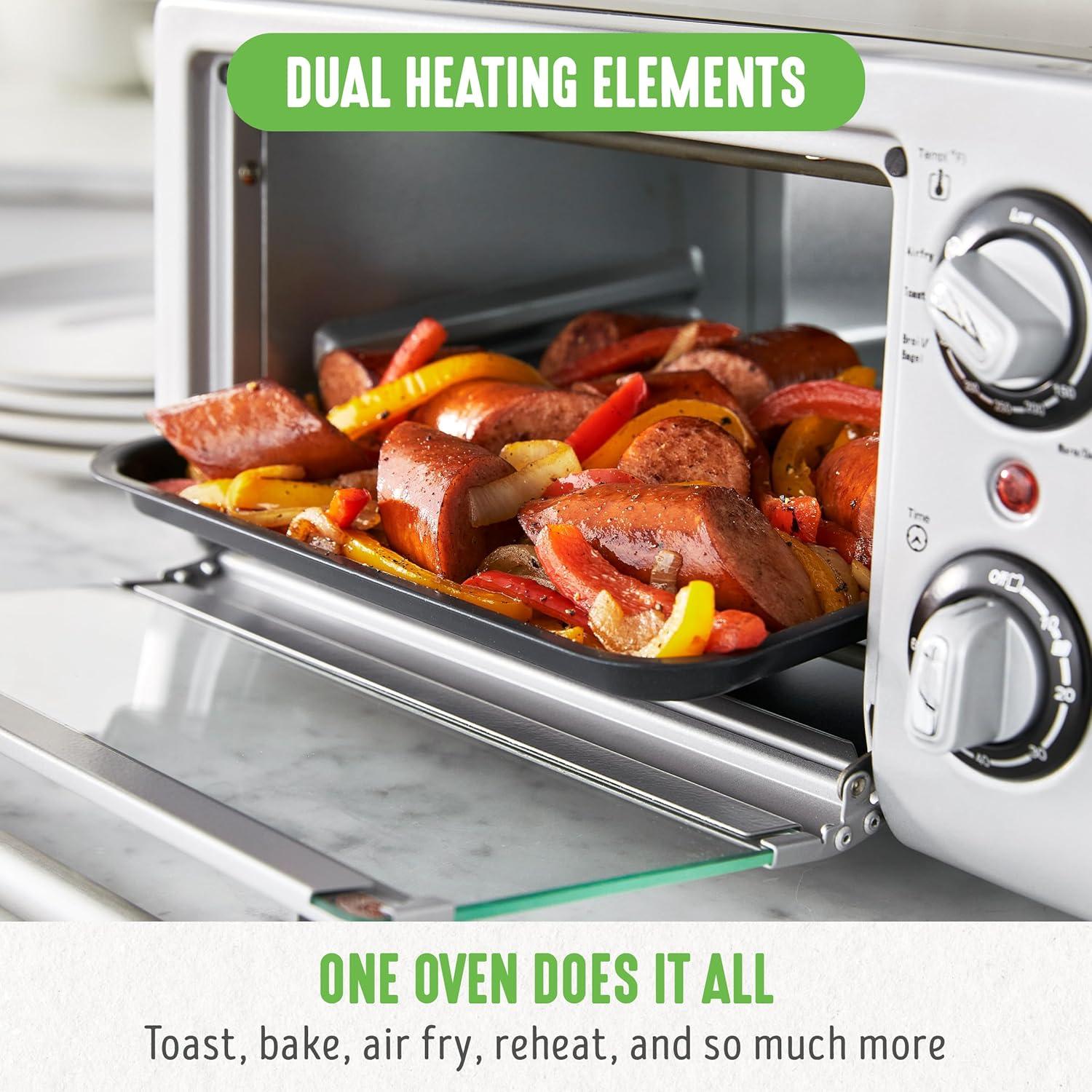 Horno Tostador GreenLife 4 Rebanadas Aire Caliente 4.16 kg