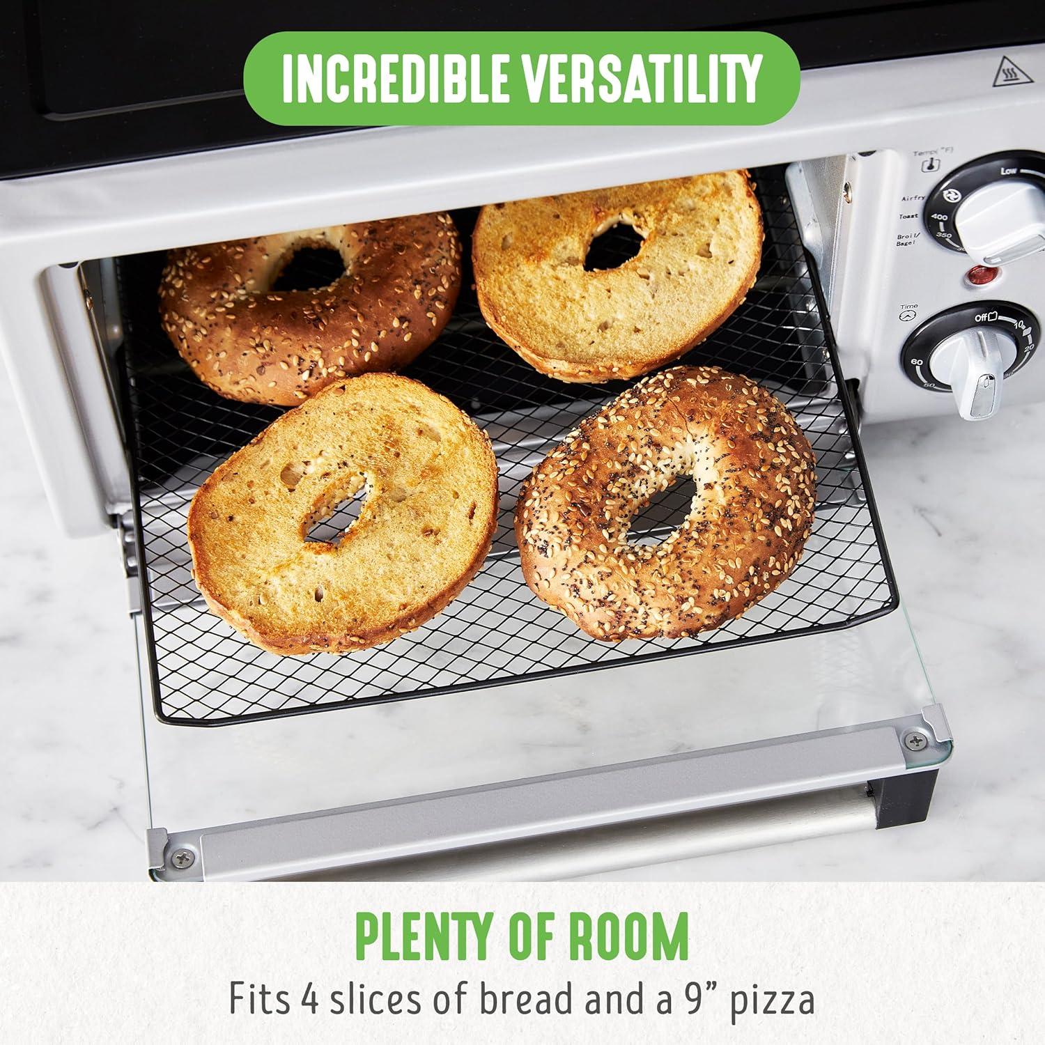 Horno Tostador GreenLife 4 Rebanadas Aire Caliente 4.16 kg