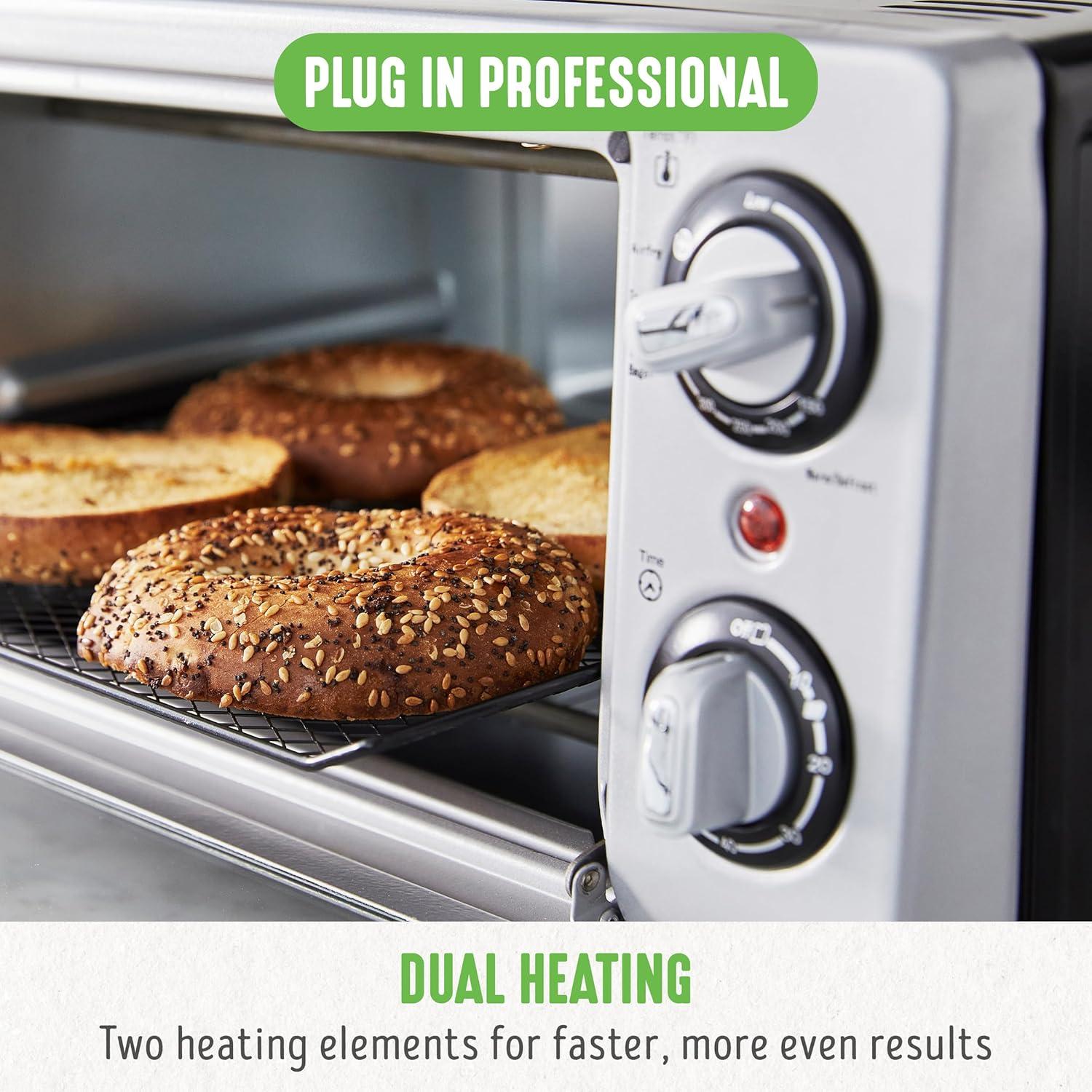 Horno Tostador GreenLife 4 Rebanadas Aire Caliente 4.16 kg