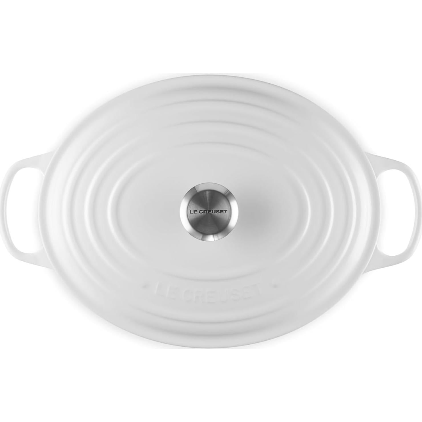 Olla Holandesa Ovalada Le Creuset 8 Qt Enameleda Blanca