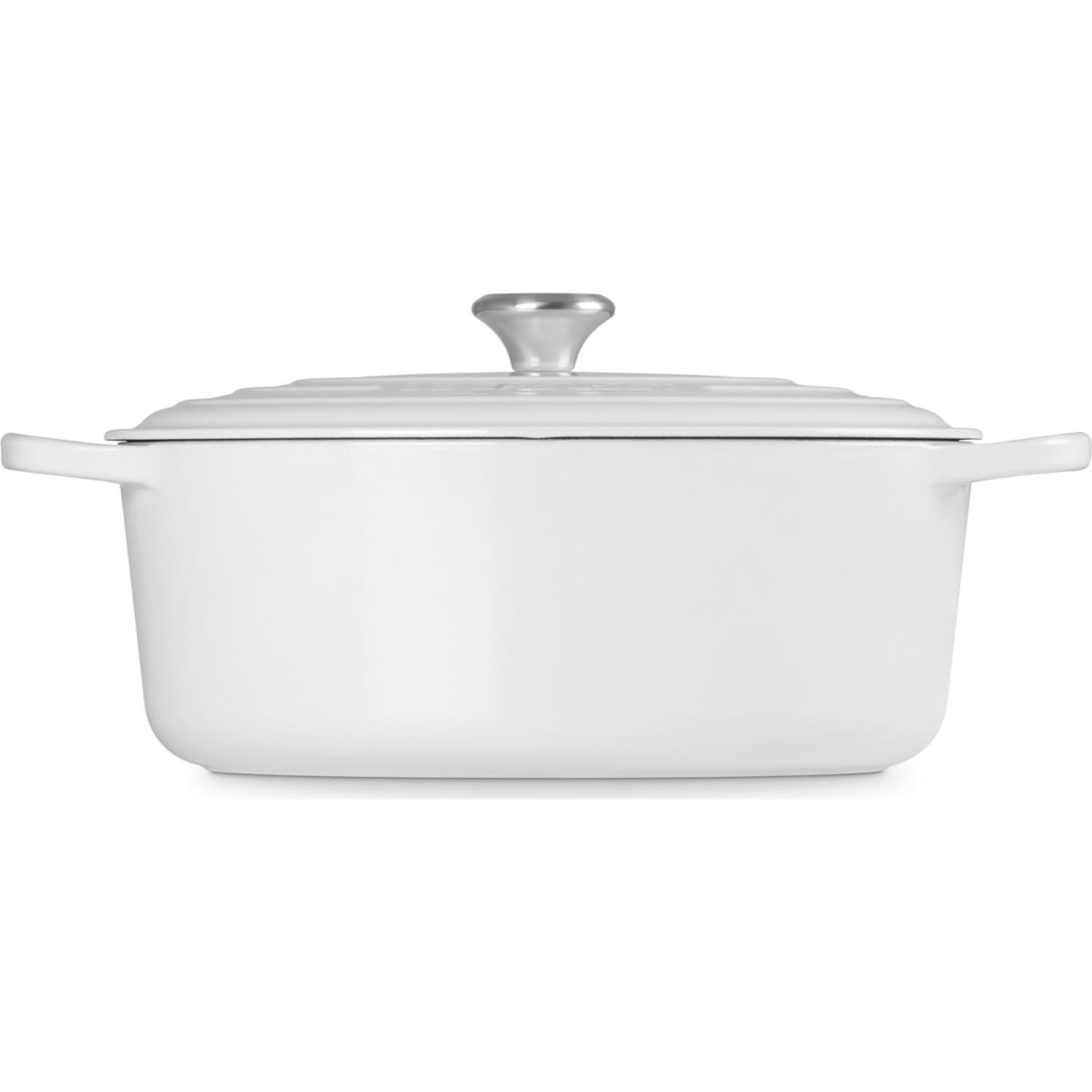 Olla Holandesa Ovalada Le Creuset 8 Qt Enameleda Blanca