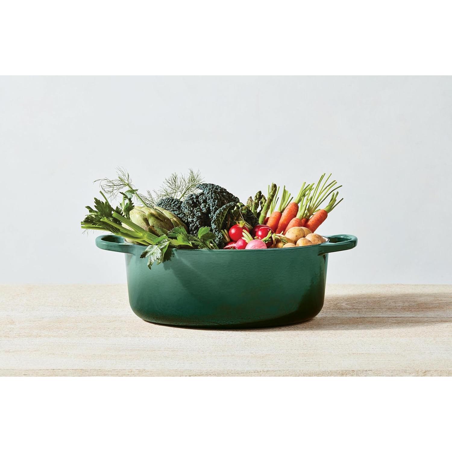 Olla Holandesa Ovalada Le Creuset 8 Qt Enameleda Blanca