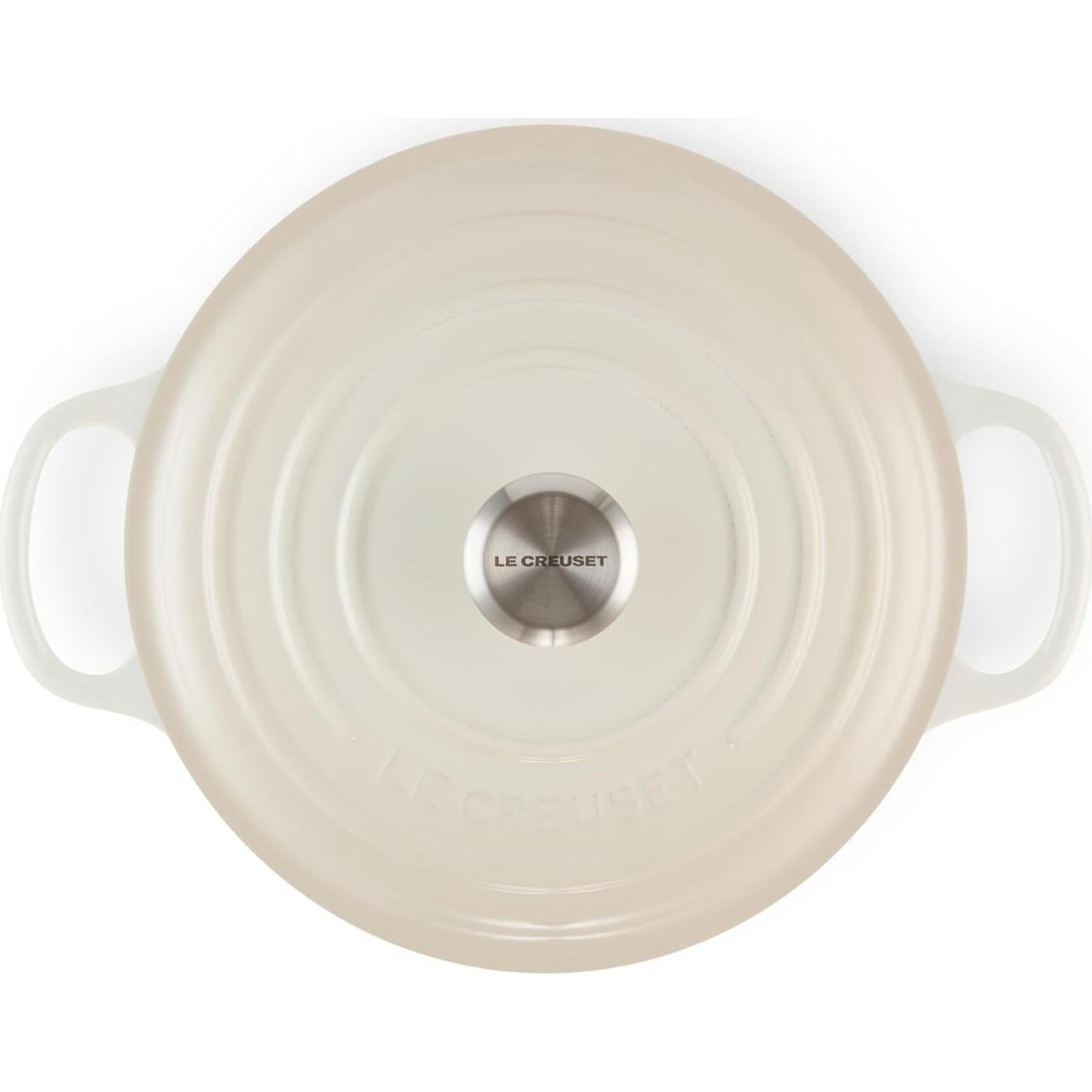 Olla de Hierro Fundido Enameled Le Creuset 5.5 qt Meringue