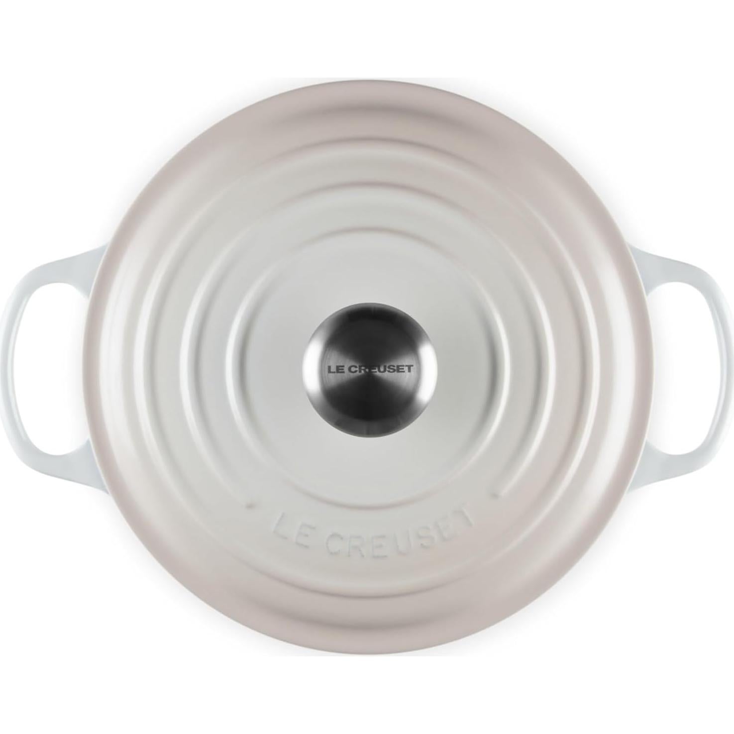 Olla de Hierro Fundido Enameled Le Creuset 4.2L Meringue