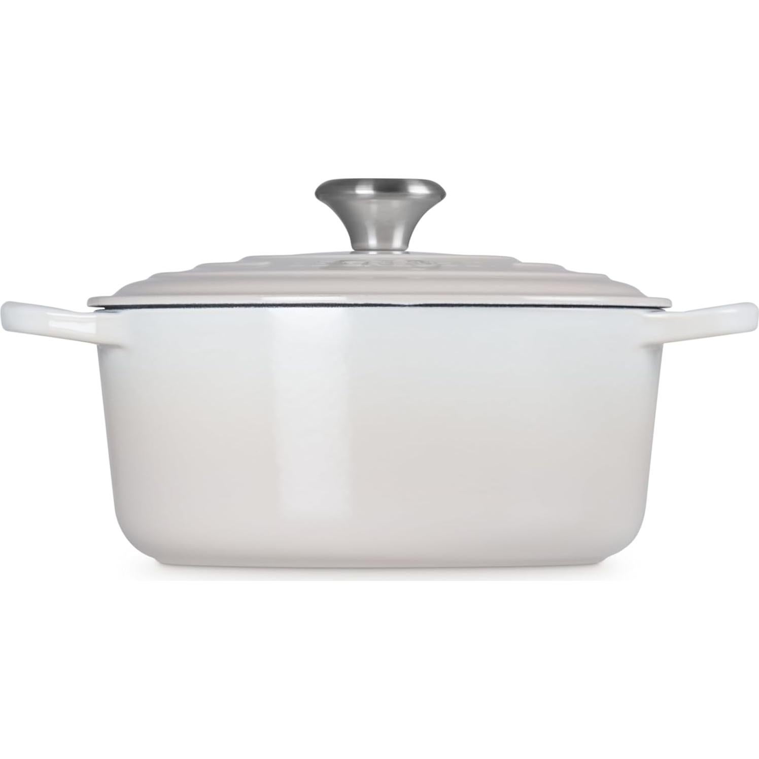 Olla de Hierro Fundido Enameled Le Creuset 4.2L Meringue