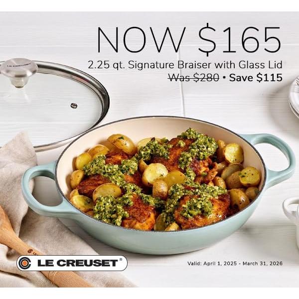 Braiser de Hierro Fundido Enameled Le Creuset 2.14 L Sal Marina