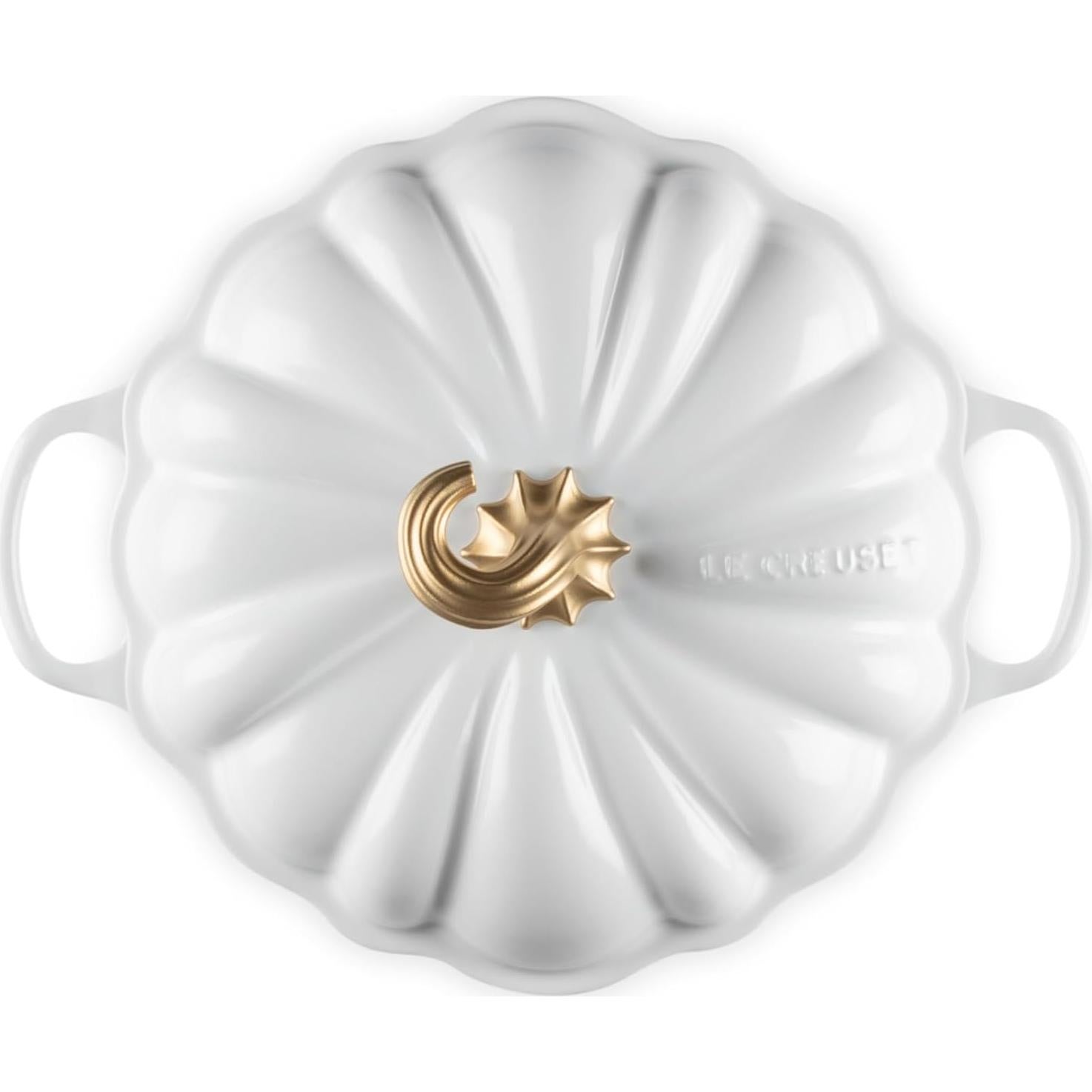 Cocotte de Calabaza de Hierro Fundido Le Creuset 3.7L Blanca