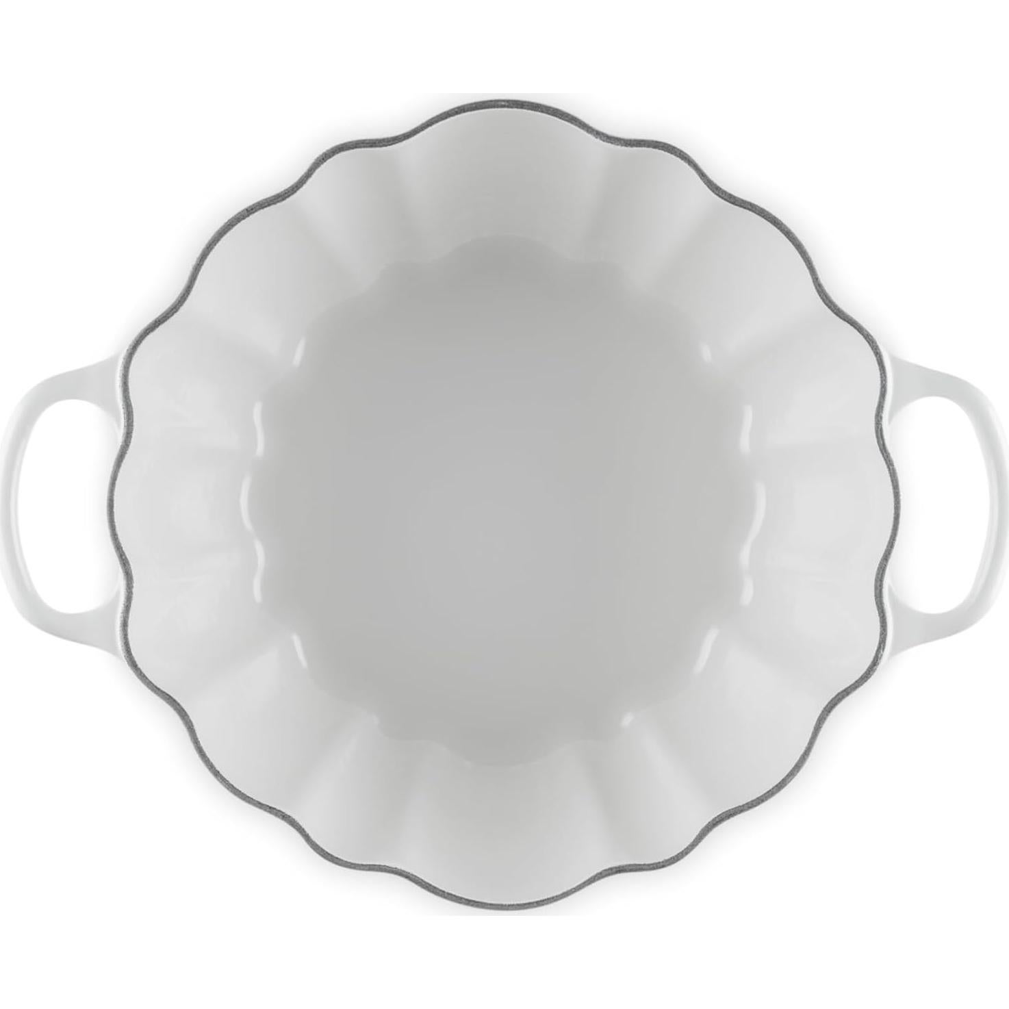 Cocotte de Calabaza de Hierro Fundido Le Creuset 3.7L Blanca