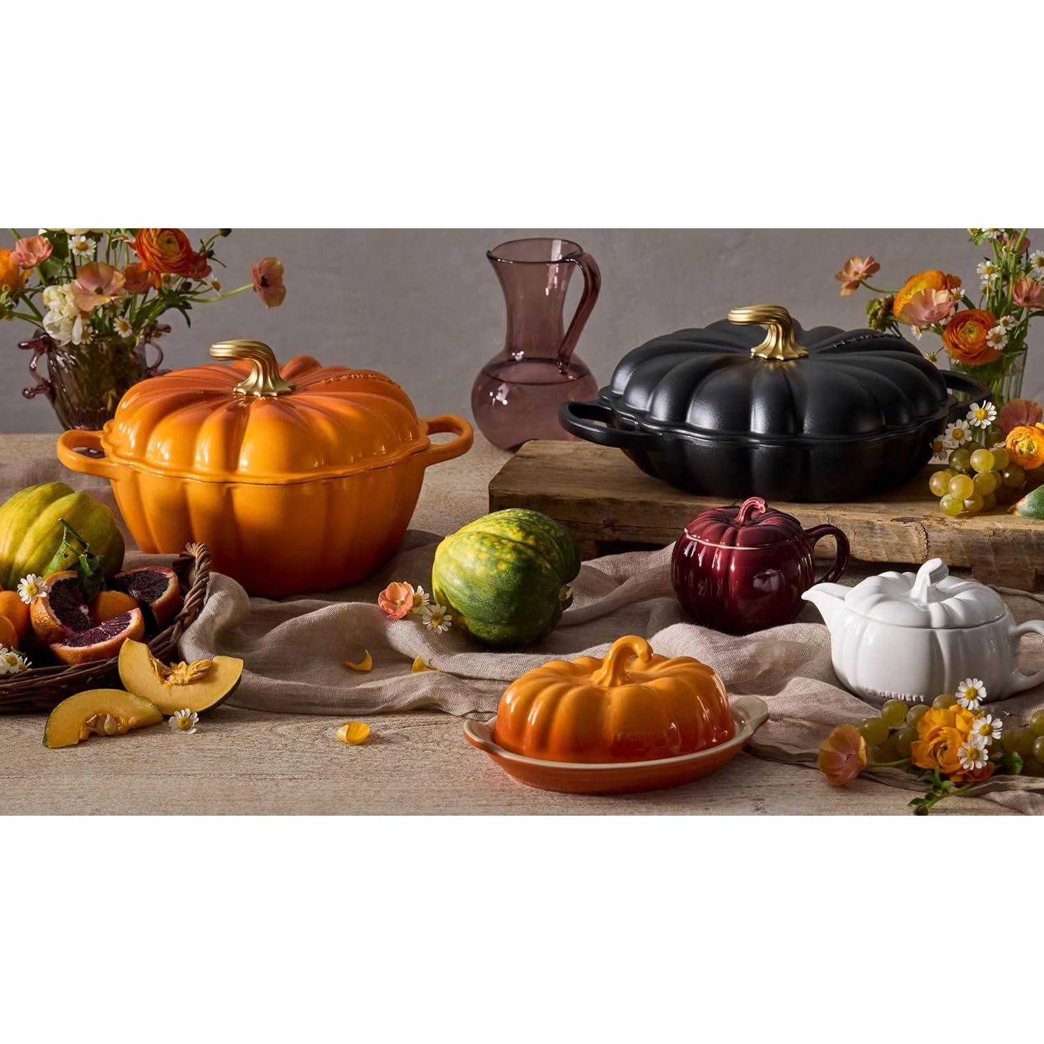 Cocotte de Calabaza de Hierro Fundido Le Creuset 3.7L Blanca