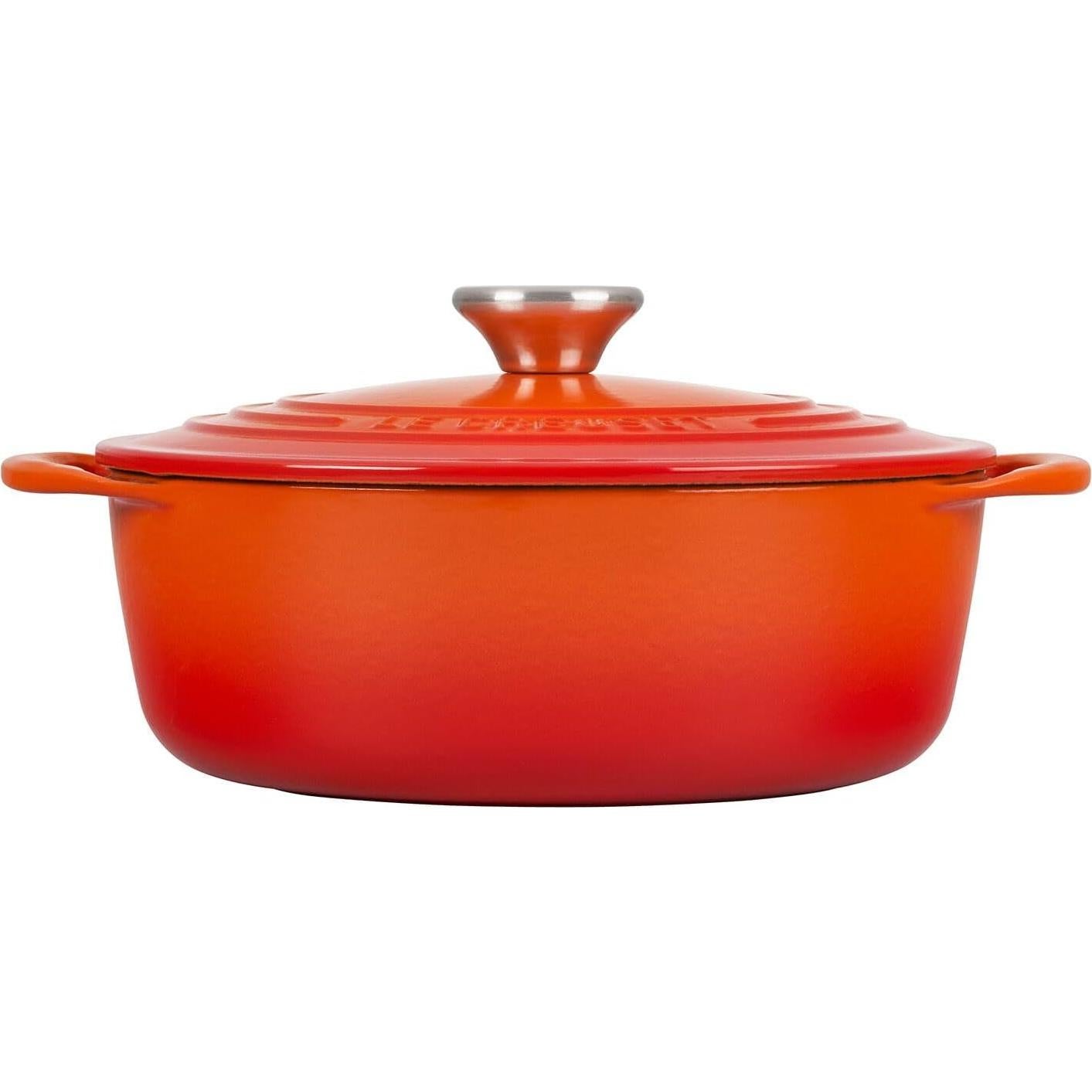 Horno Redondo Poco Profundo Le Creuset 2.6L Hierro Fundido Llama