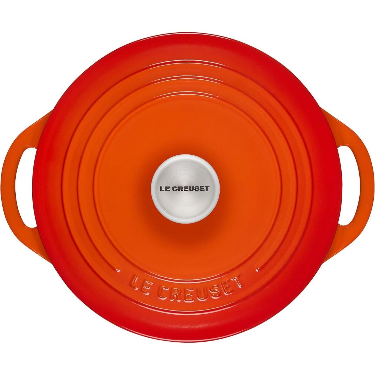 Horno Redondo Poco Profundo Le Creuset 2.6L Hierro Fundido Llama
