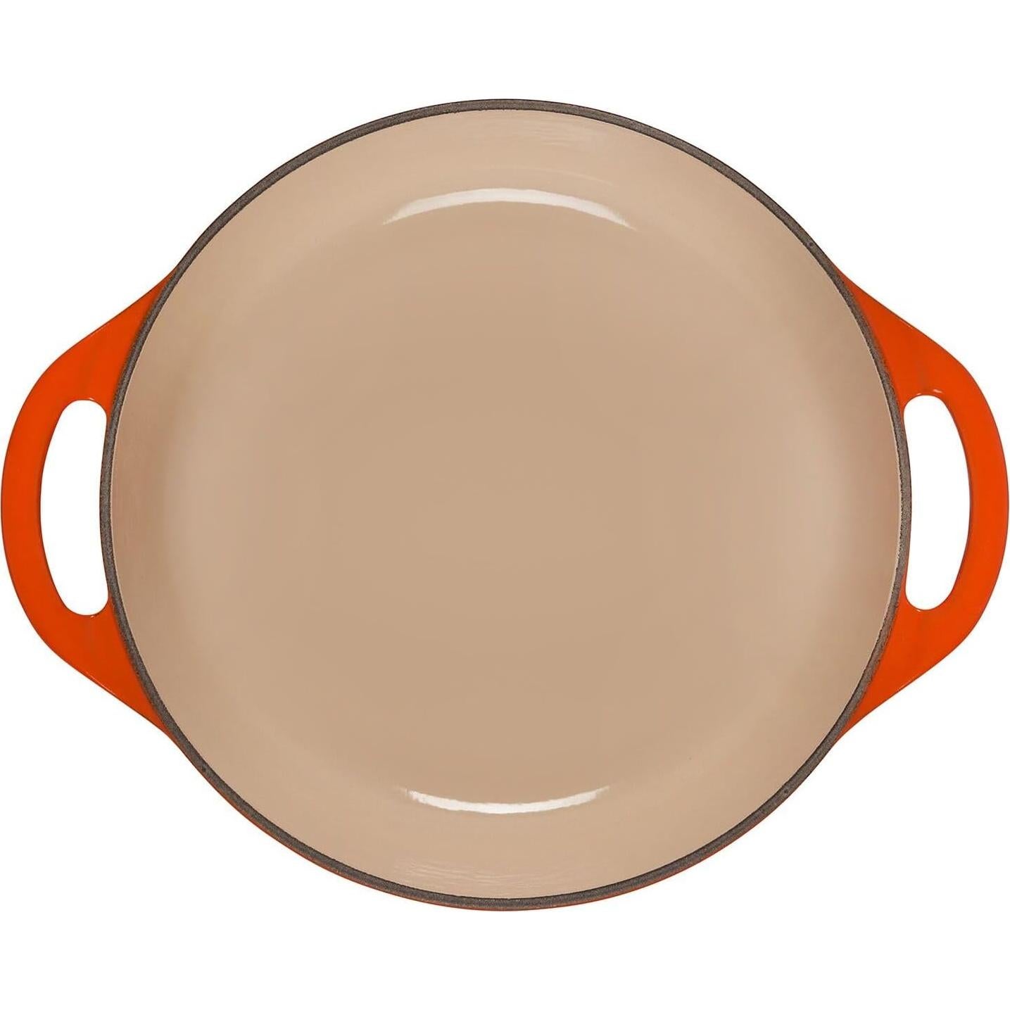 Horno Redondo Poco Profundo Le Creuset 2.6L Hierro Fundido Llama