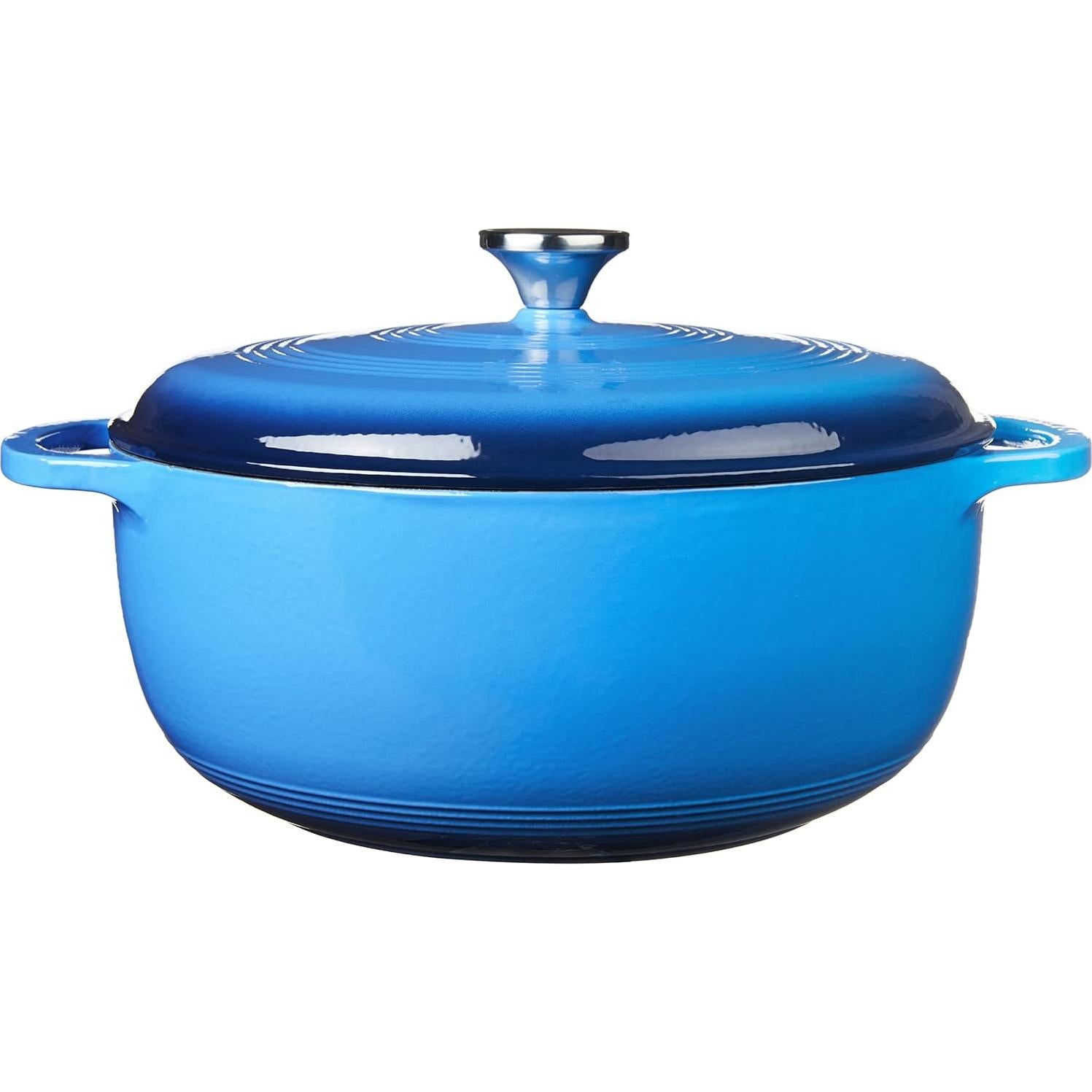 Horno Holandés Lodge Enameled 7.5L Hierro Fundido Azul