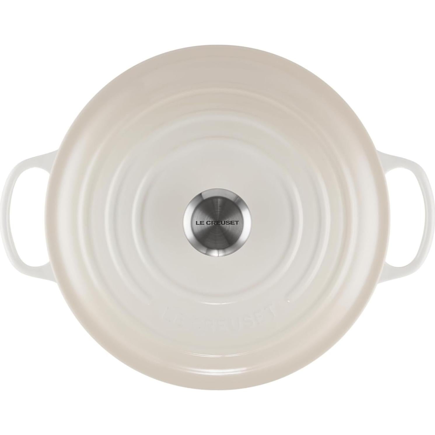 Olla Holandesa Le Creuset 6.7L Hierro Fundido Esmaltado Meringue